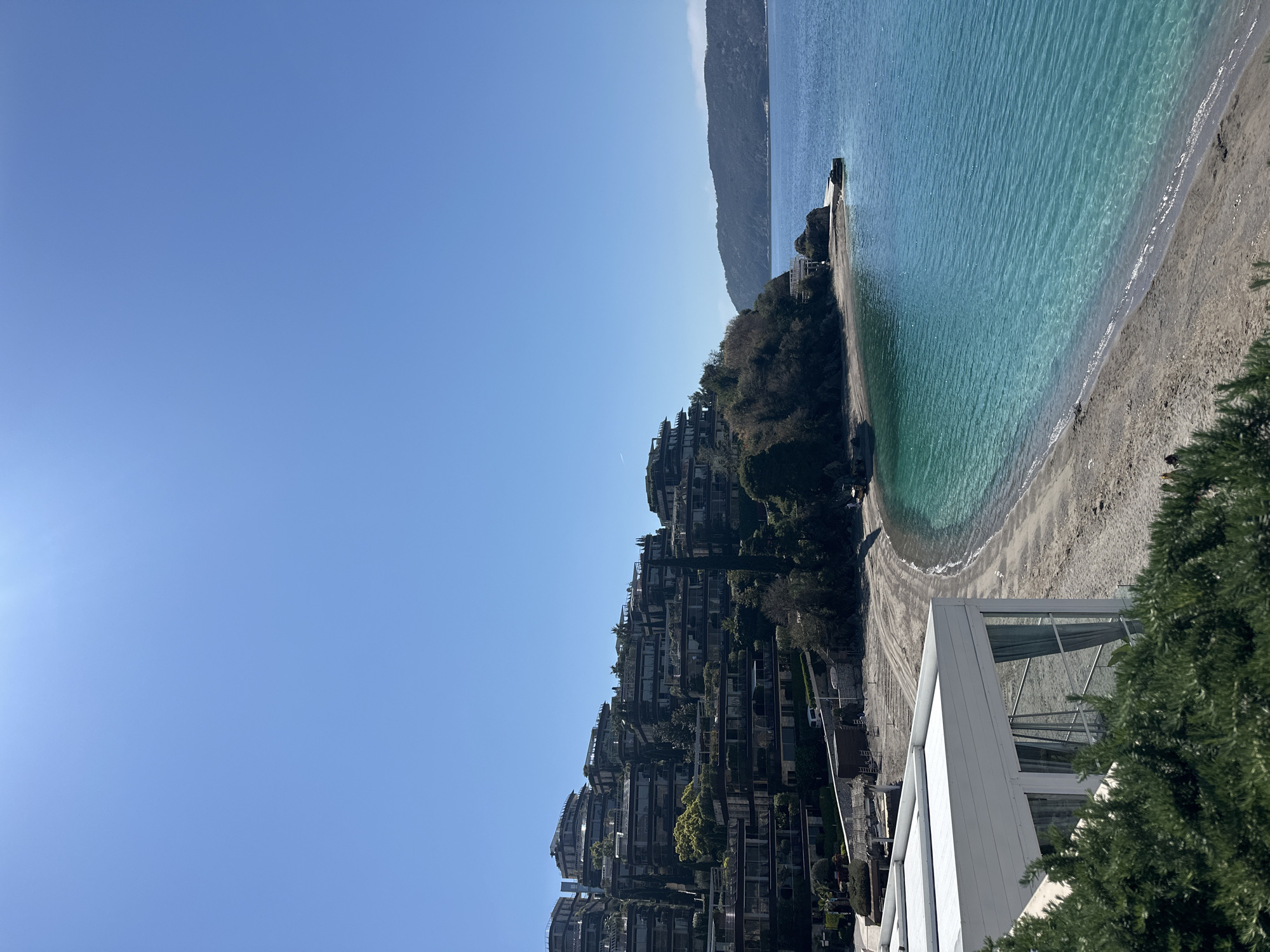 Tourist captures luxury coastal development scenes in Budva, Montenegro