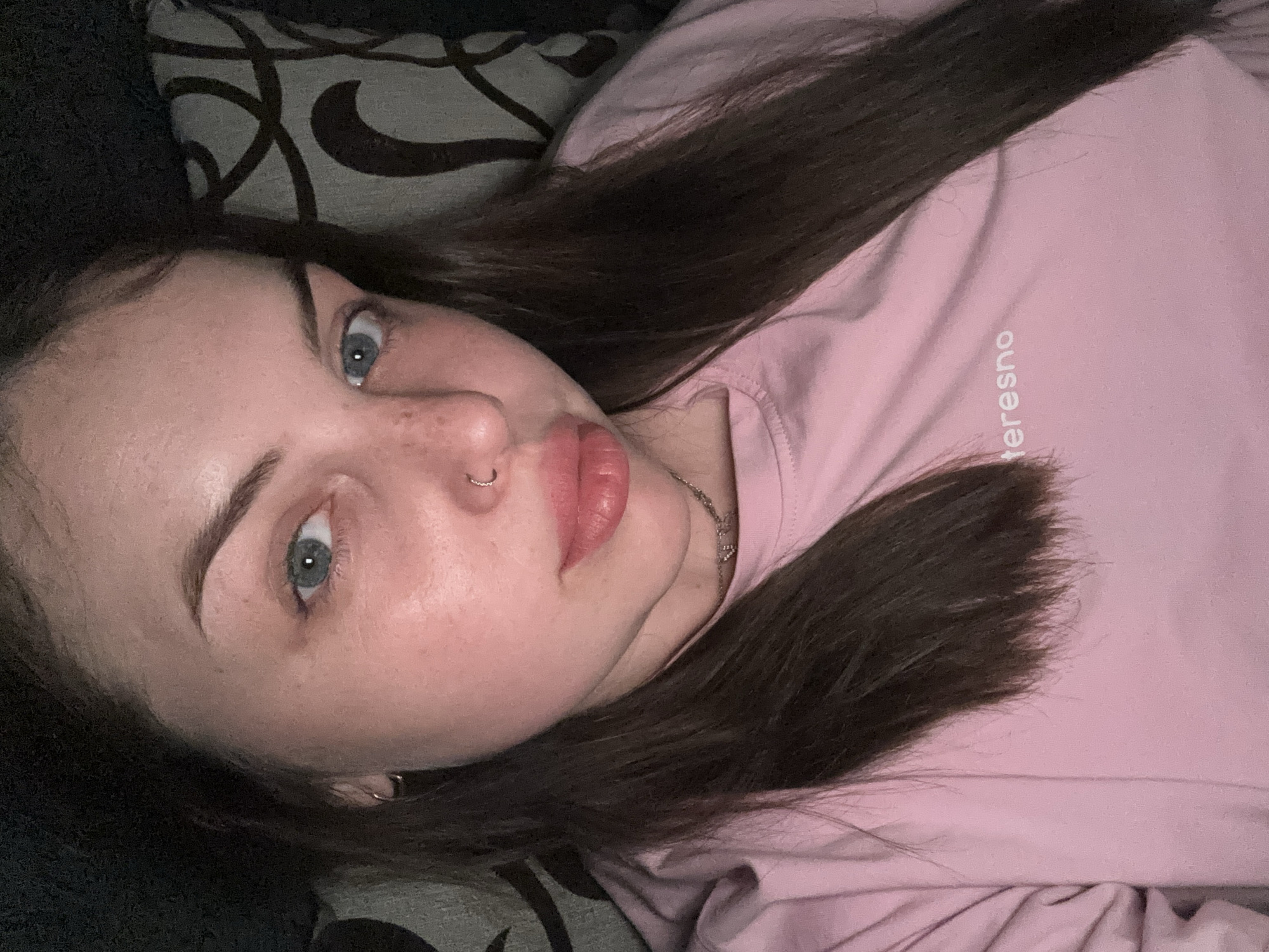 Woman takes selfies in Chornomorskoe, Ukraine