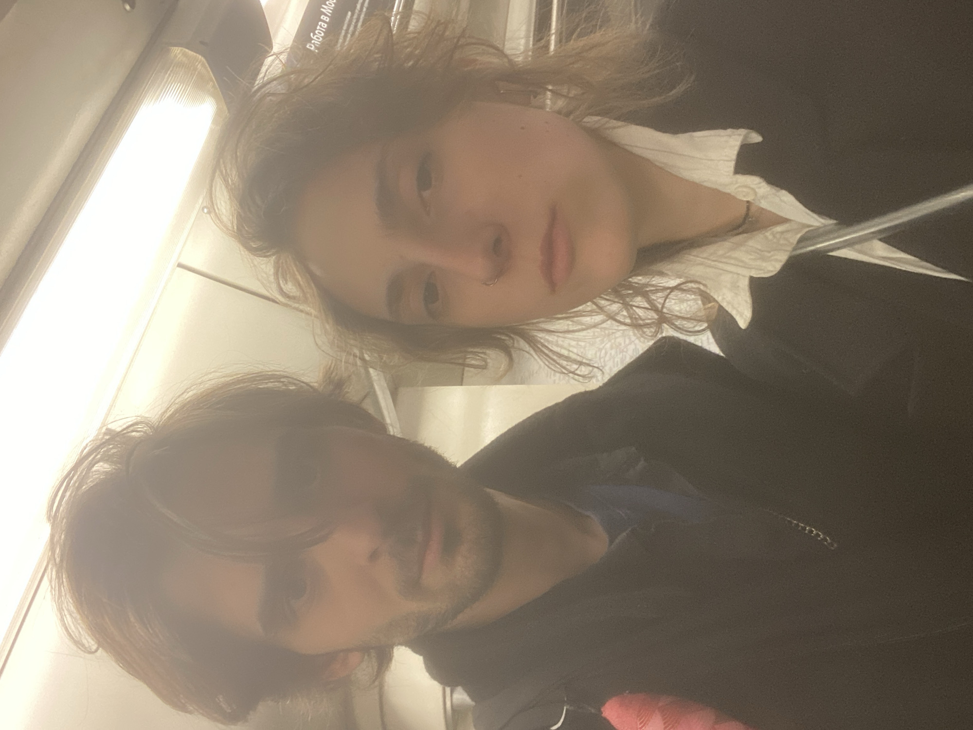 Two passengers spotted on Moscow Metro system