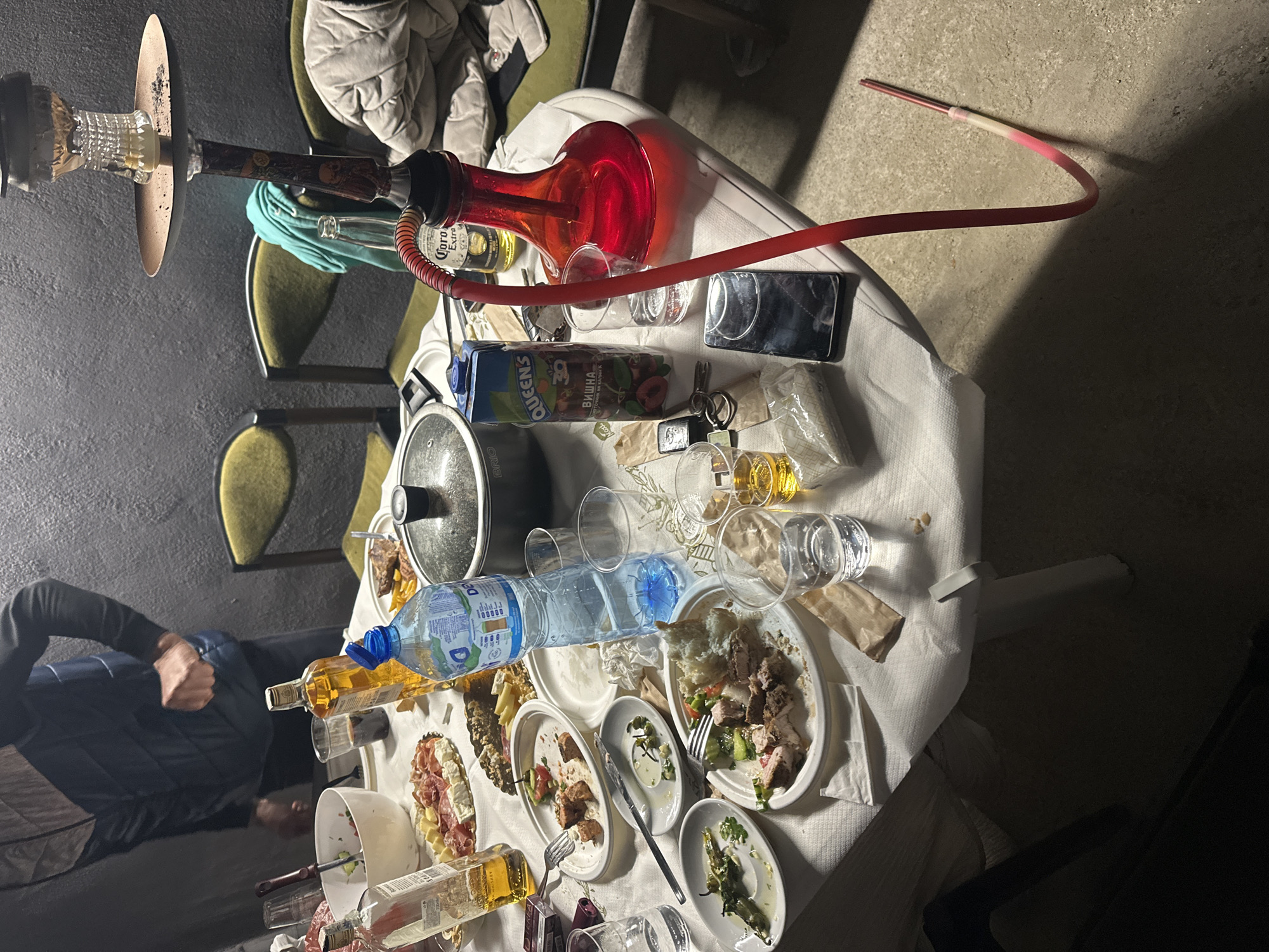Cluttered table scene captured in Dupnitsa, Bulgaria residence