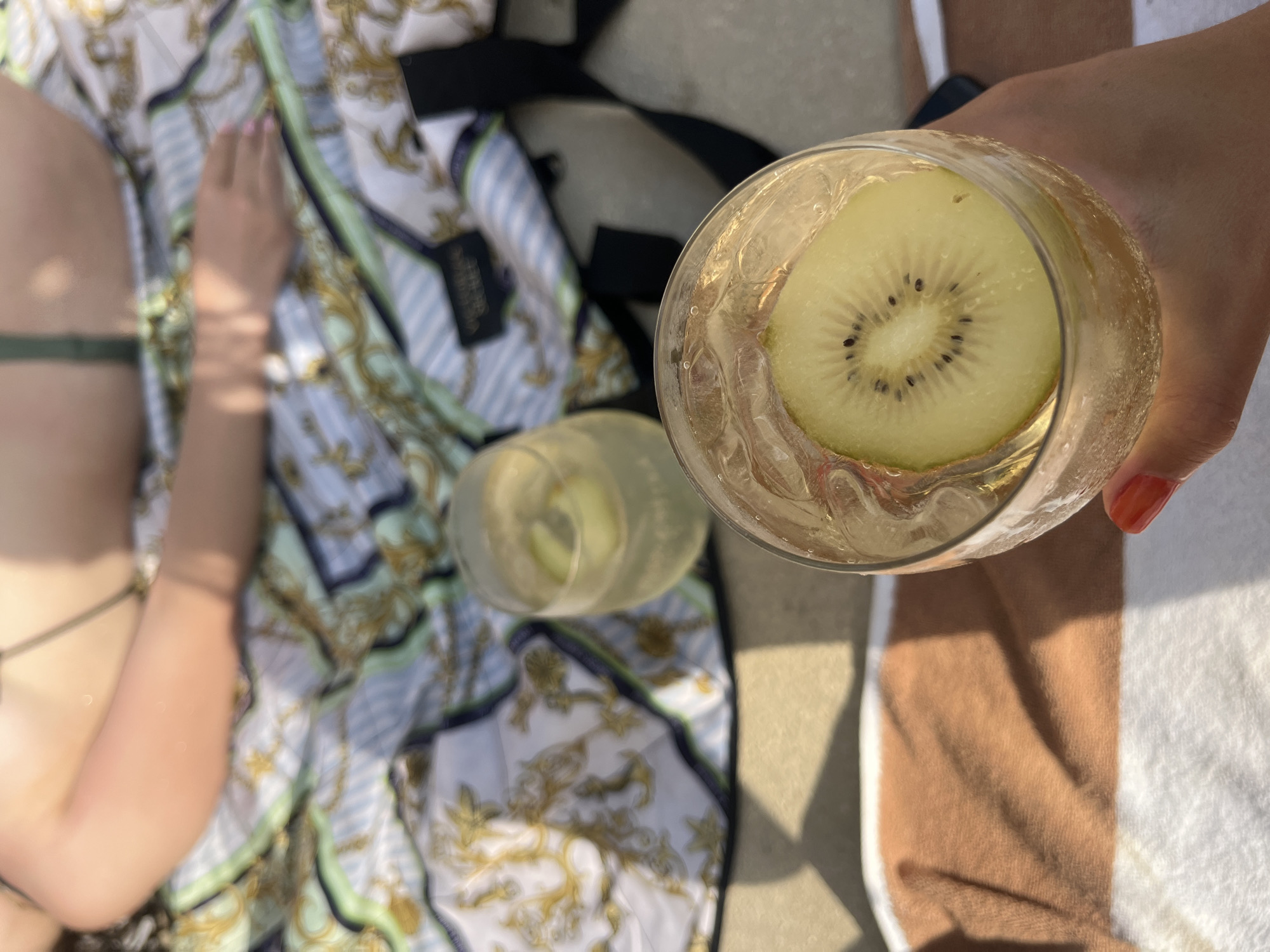 Poolside champagne celebration with breakfast in Brisas de Zicatela
