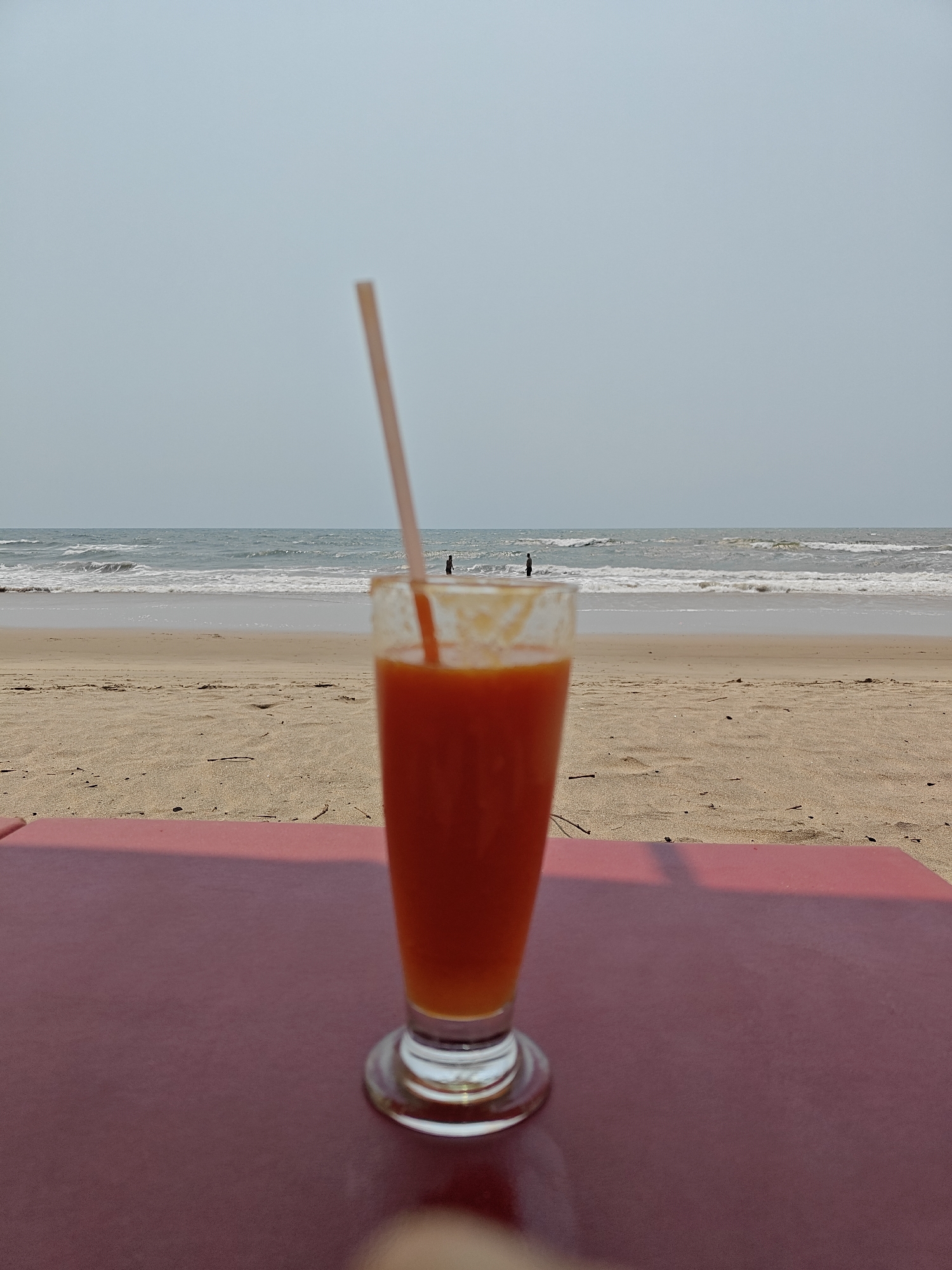 Morning leisure scenes captured at Arambol beach, India