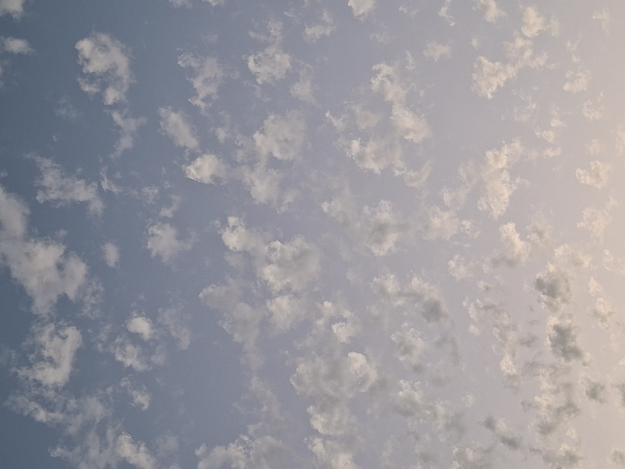 Twilight sky and moon through clouds over Tashkent