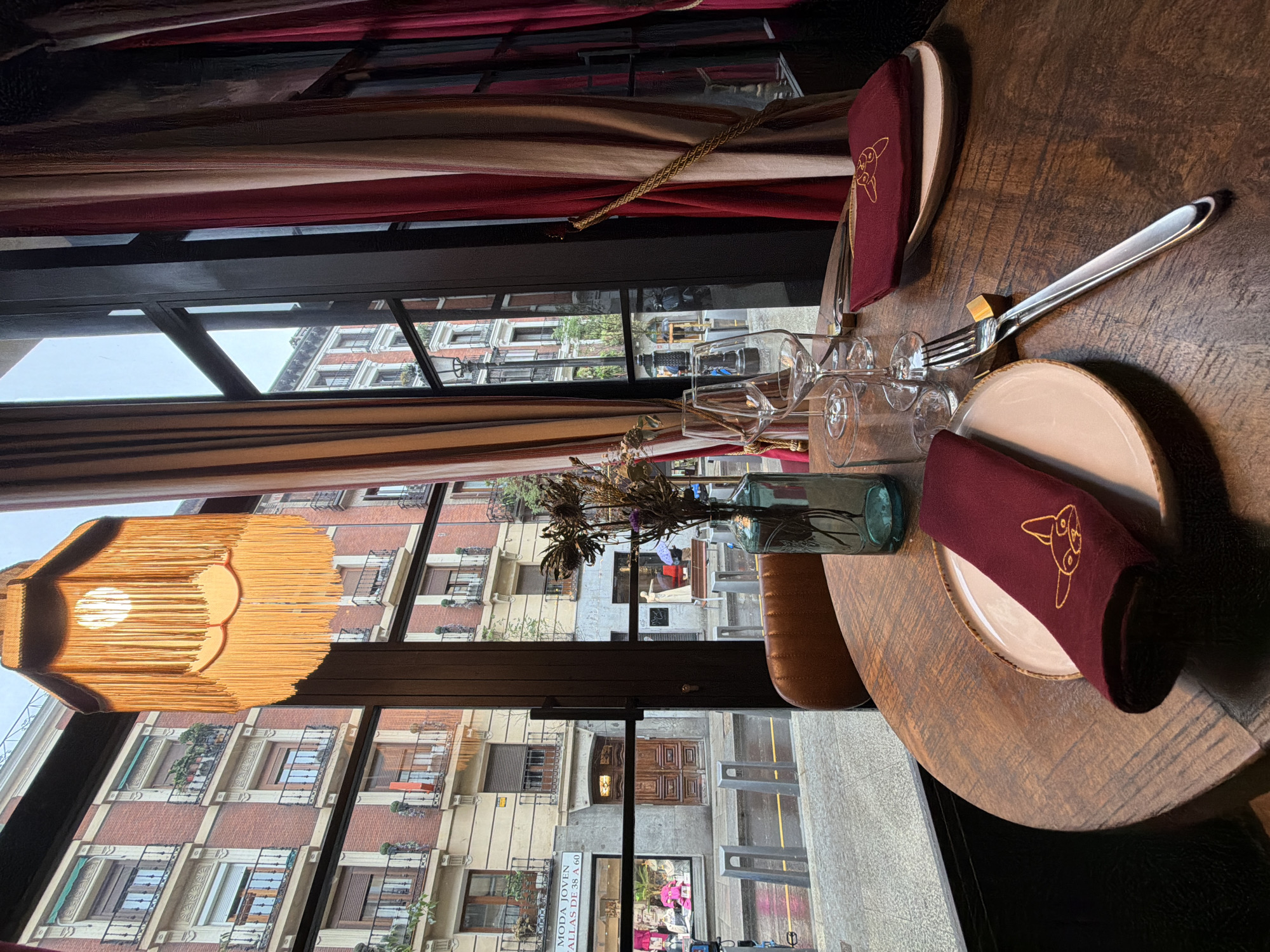Madrid dining and street scenes documented during afternoon hours