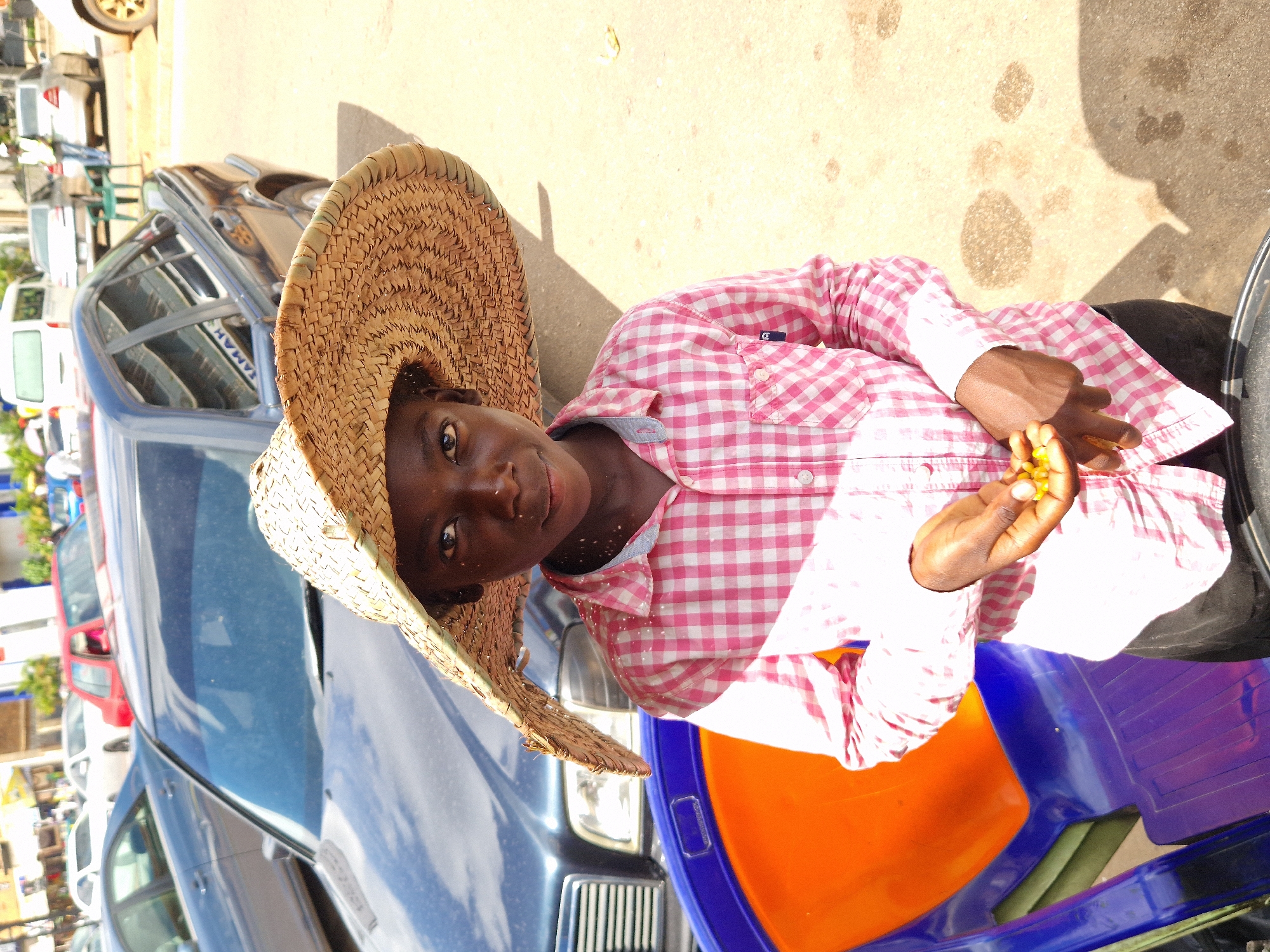 Street life and market activity in an urban setting