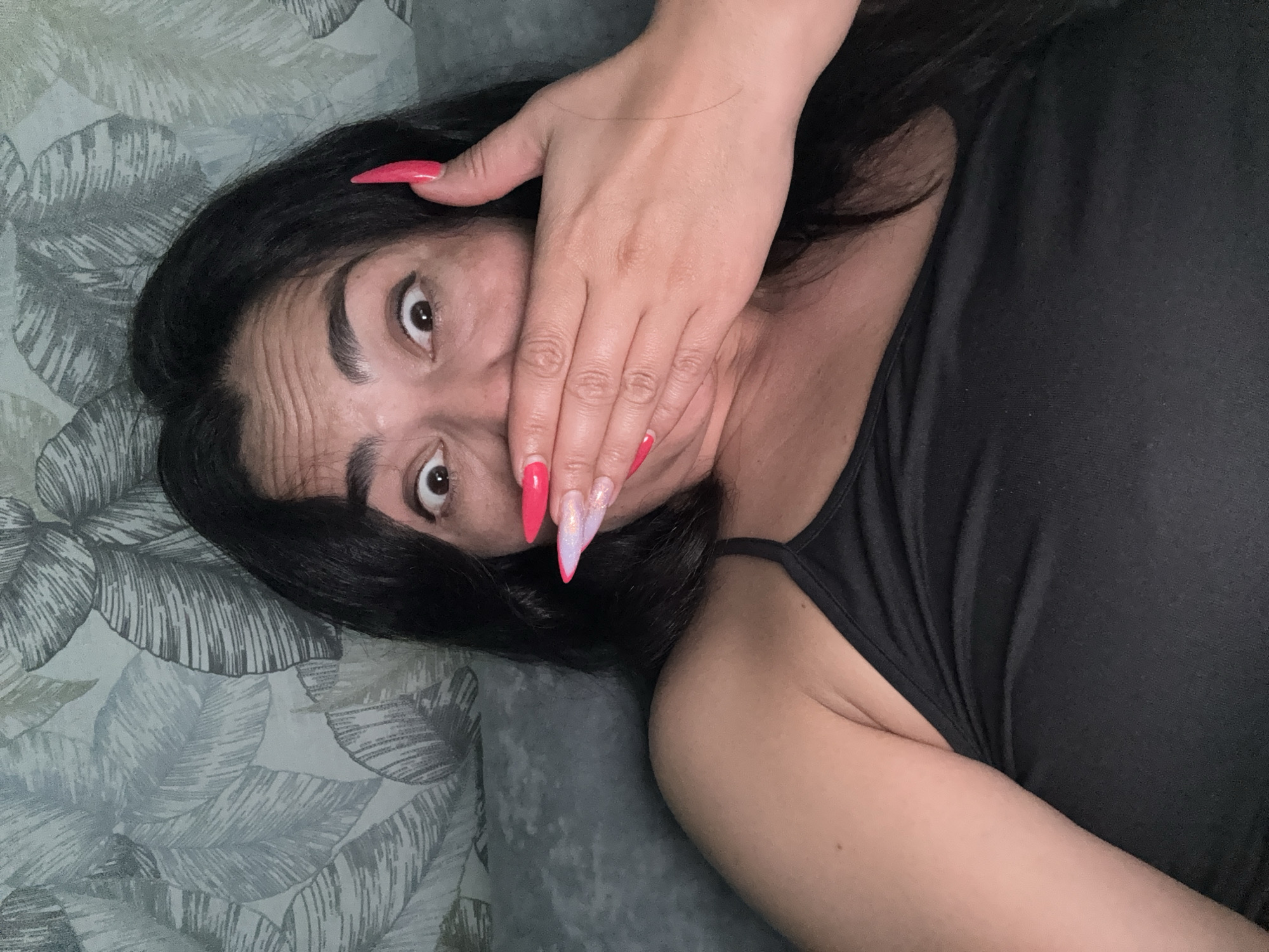 Woman takes indoor selfies in Kauchuk Stantsiya, Russia