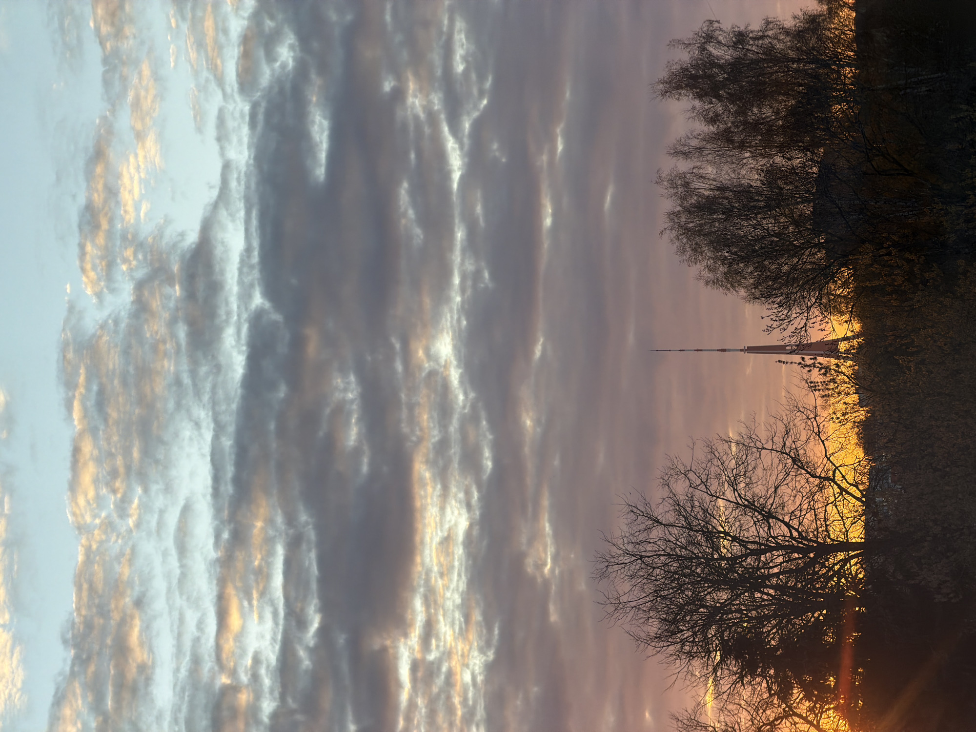 Dramatic sunset observed over Riga landscape Thursday evening