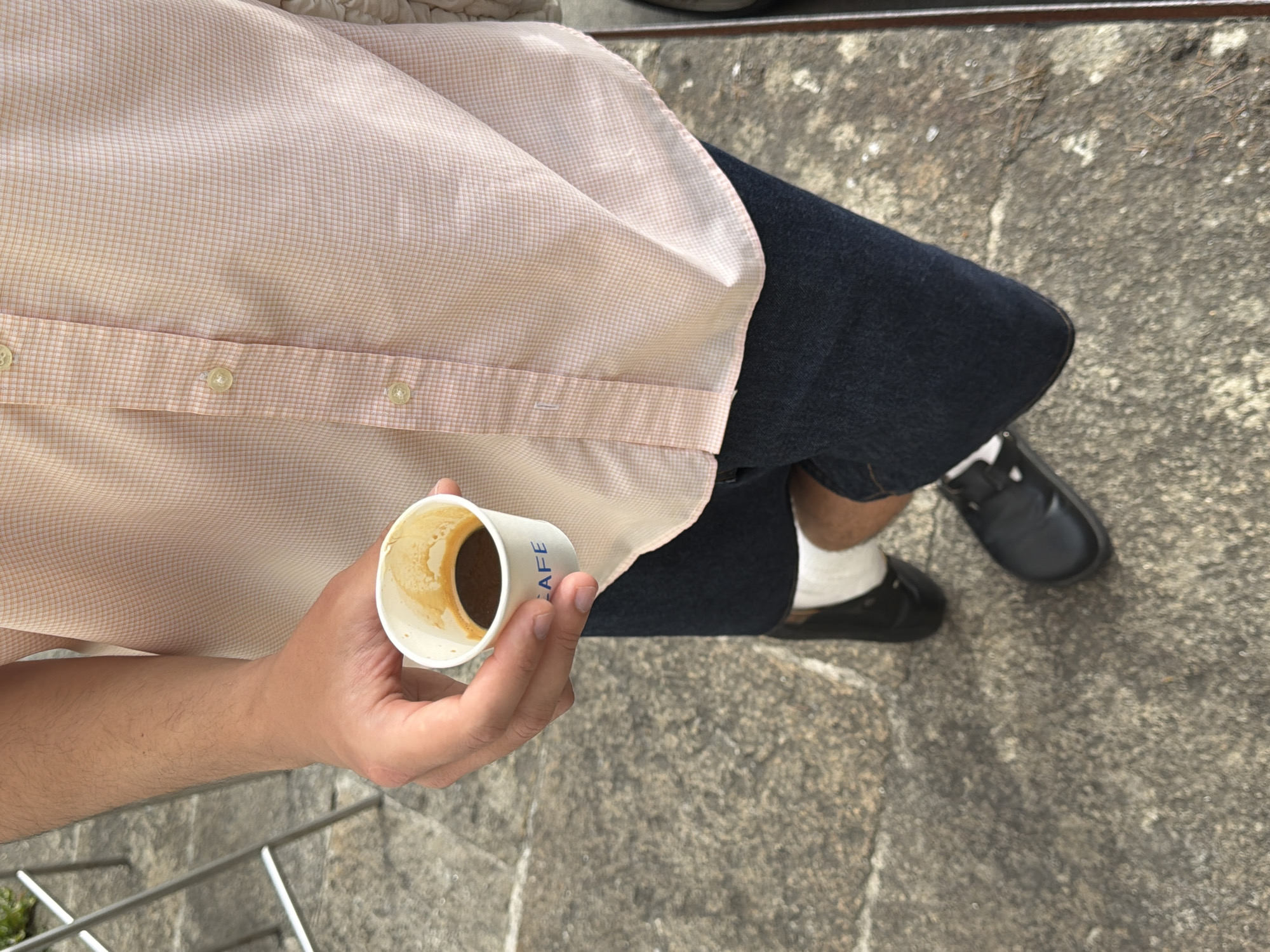 Slow morning coffee and pastries at a Santiago terrace