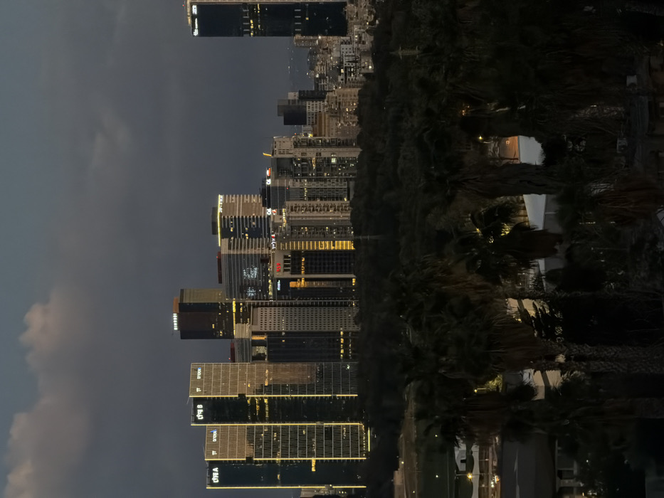 Tel Aviv skyline documented during golden hour observations