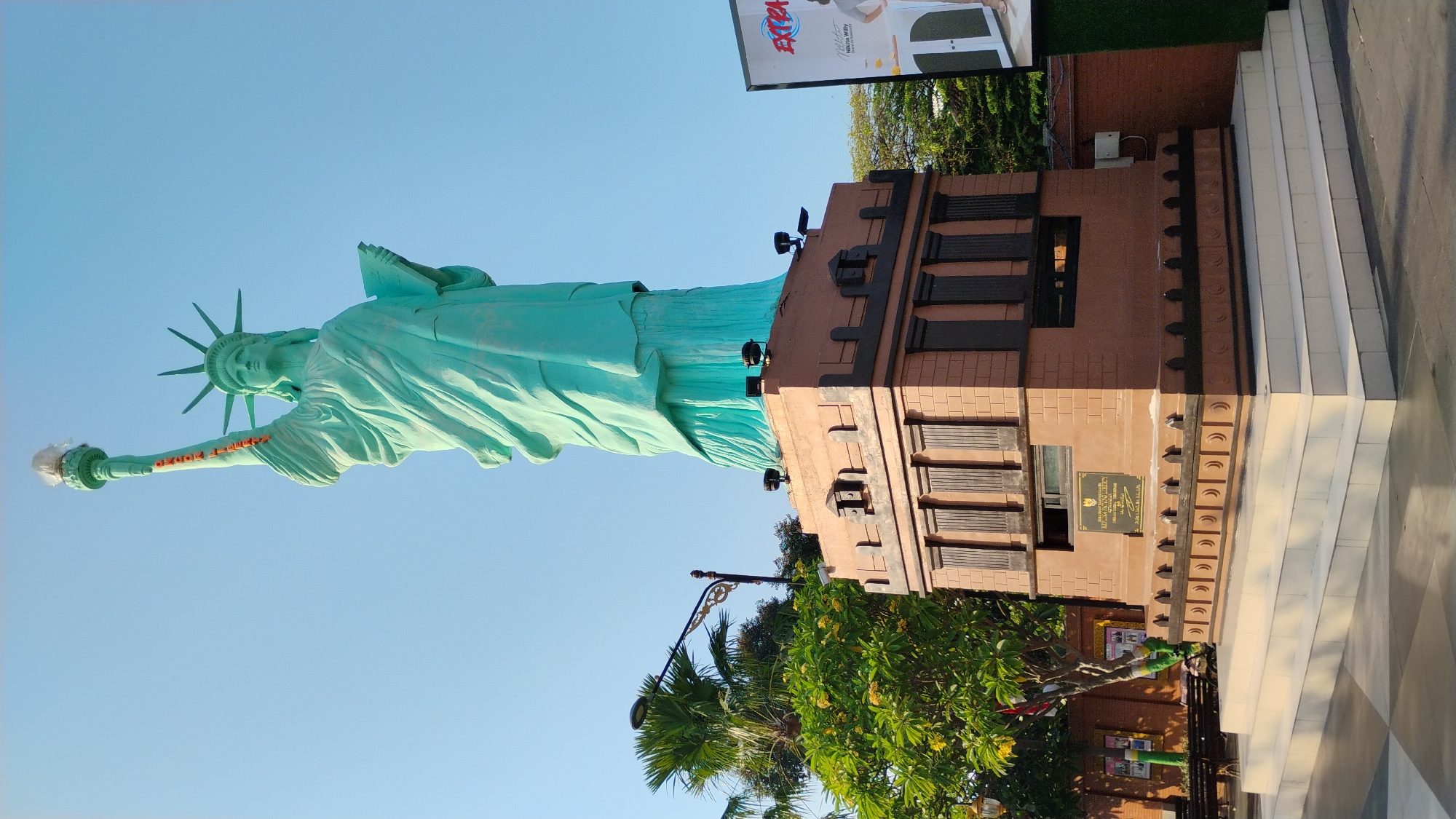 Statue of Liberty replica spotted in Madiun, Indonesia