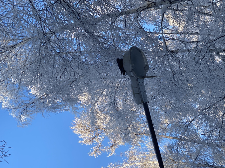 Winter scenes documented in Ust-Ilimsk show frost-covered playground