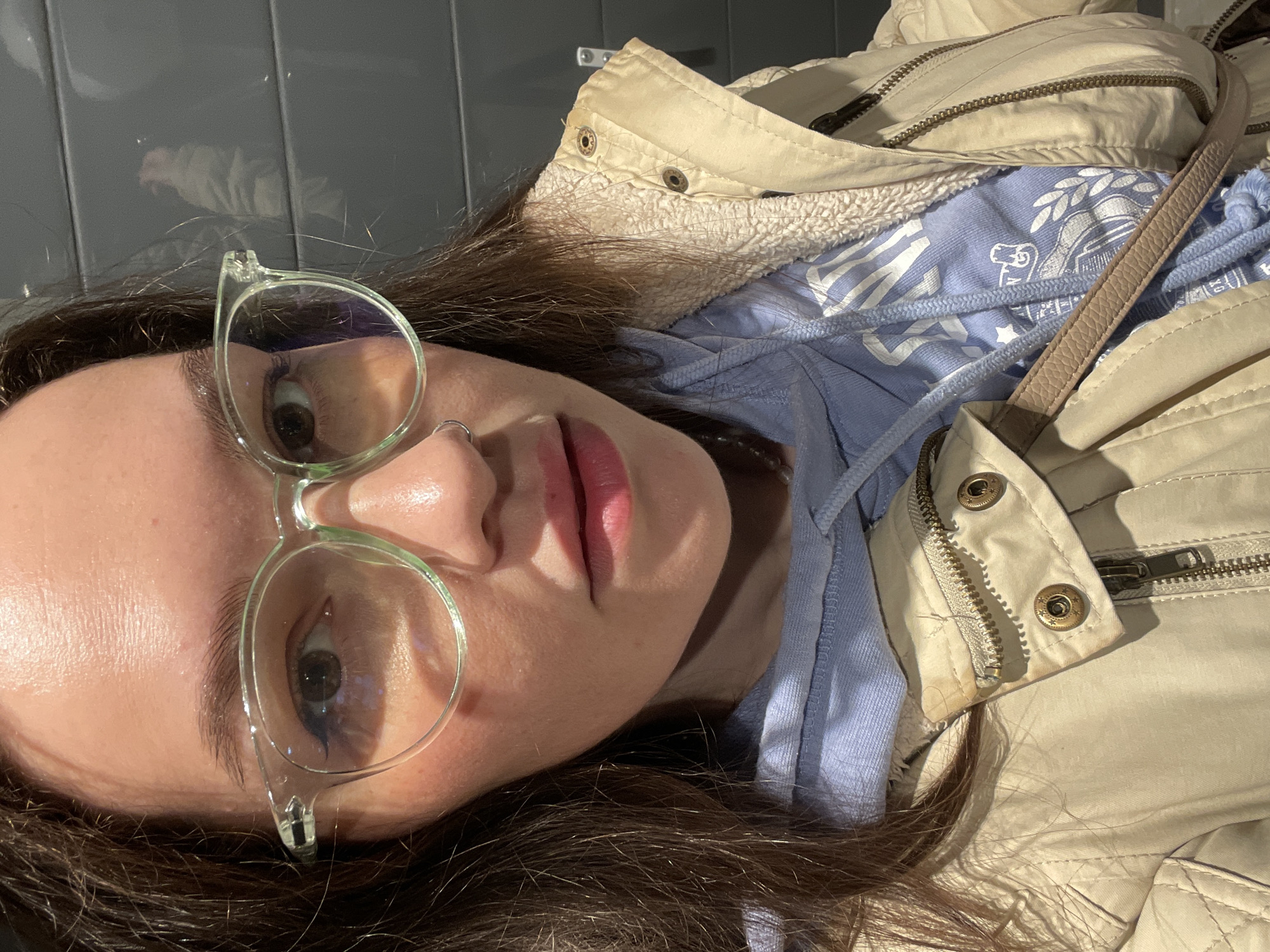 Portrait of young woman captured in Izhevsk, Russia