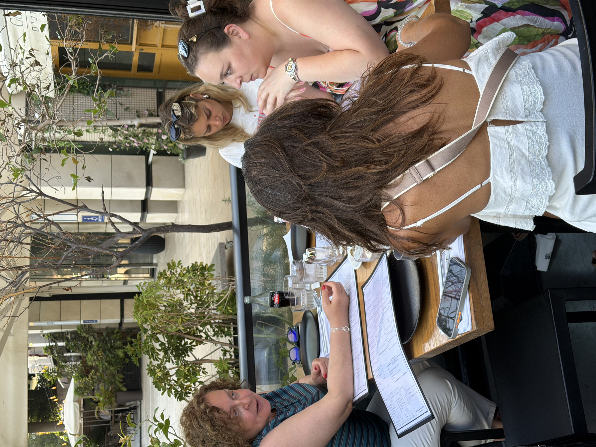 Women enjoy afternoon meal at Tel Aviv restaurant