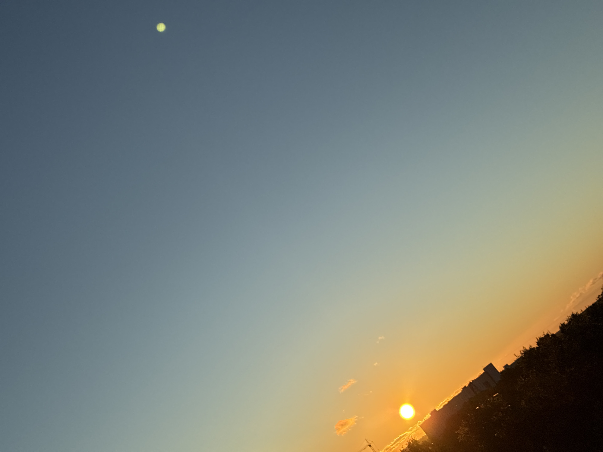 Seven angles on one golden-hour sunset