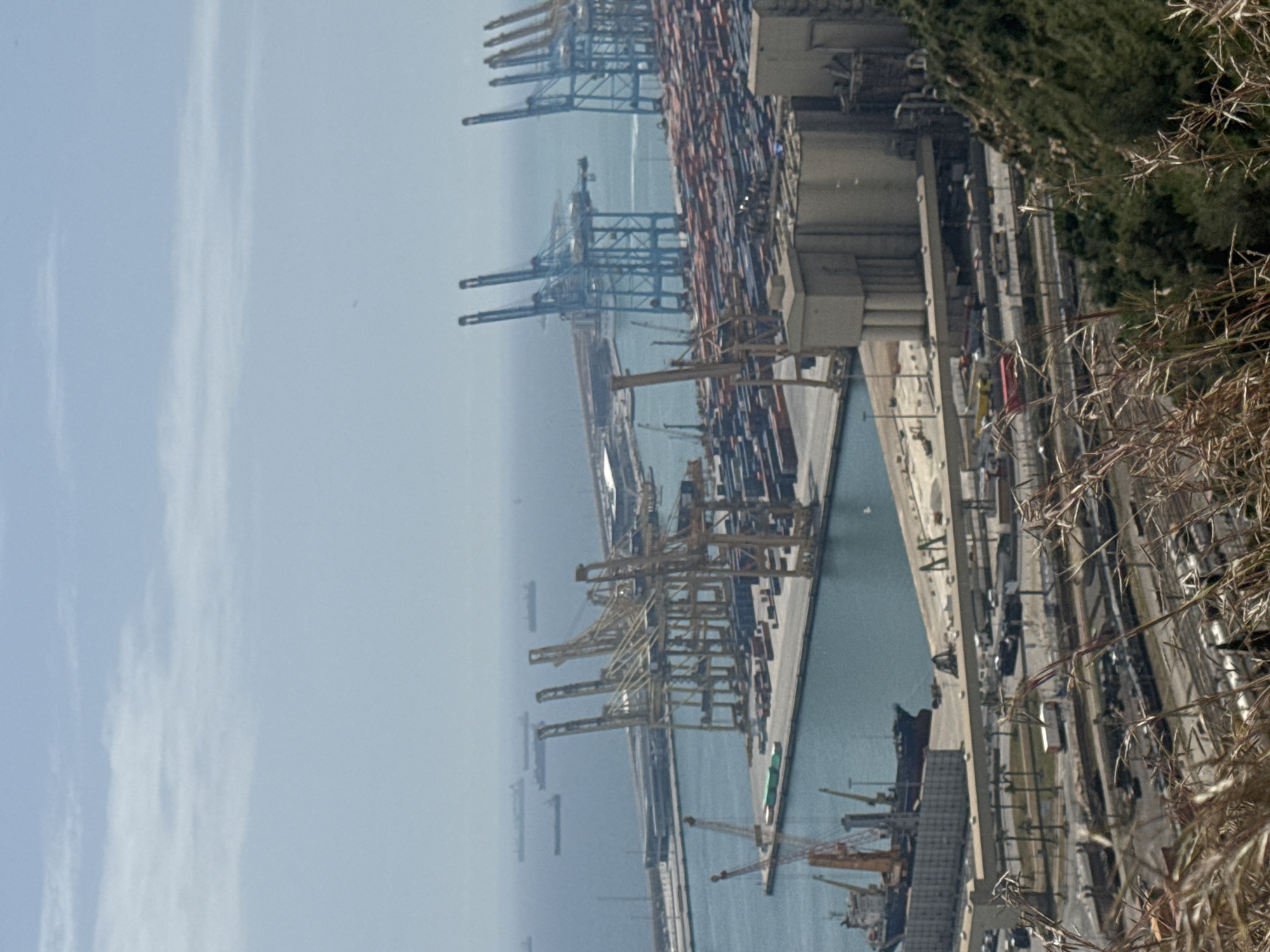 Barcelona port and monument captured in daytime panoramic views