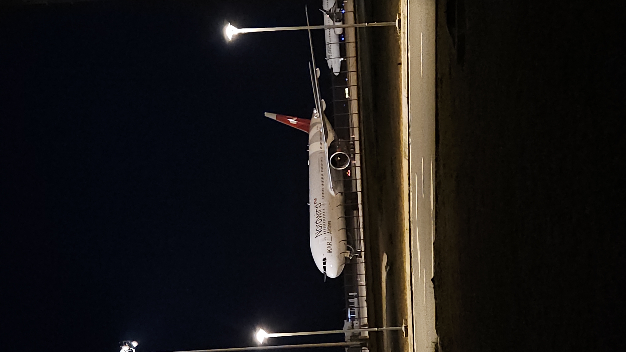 Nighttime airport operations documented at Cam Ranh, Vietnam