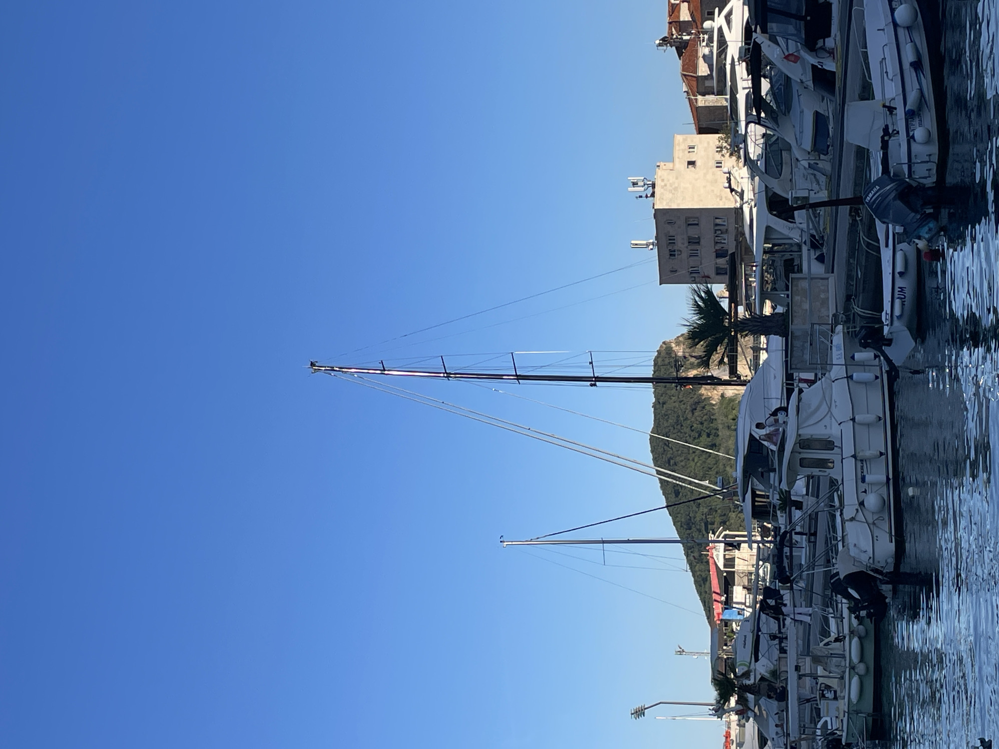 Tourist moments captured around Budva Marina on sunny afternoon
