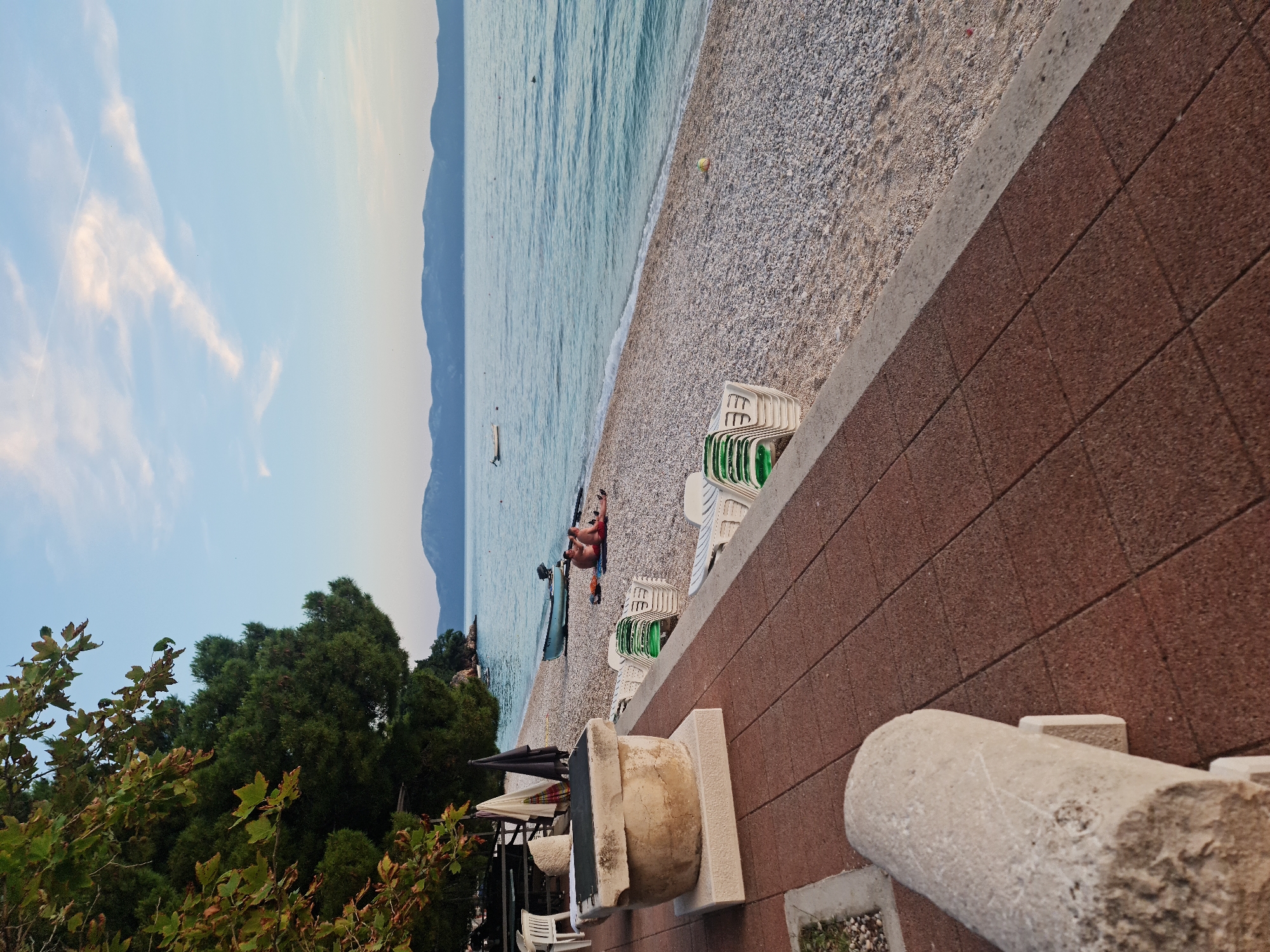 Gradac waterfront at golden hour: beaches, boats, and blooms