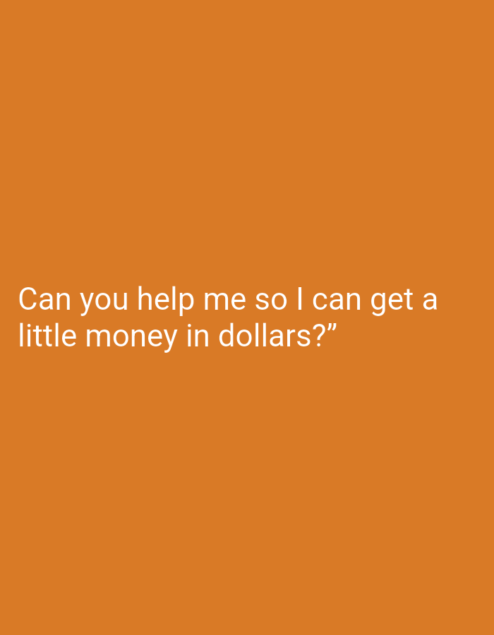 Man documents personal situation, requests money in Indonesia