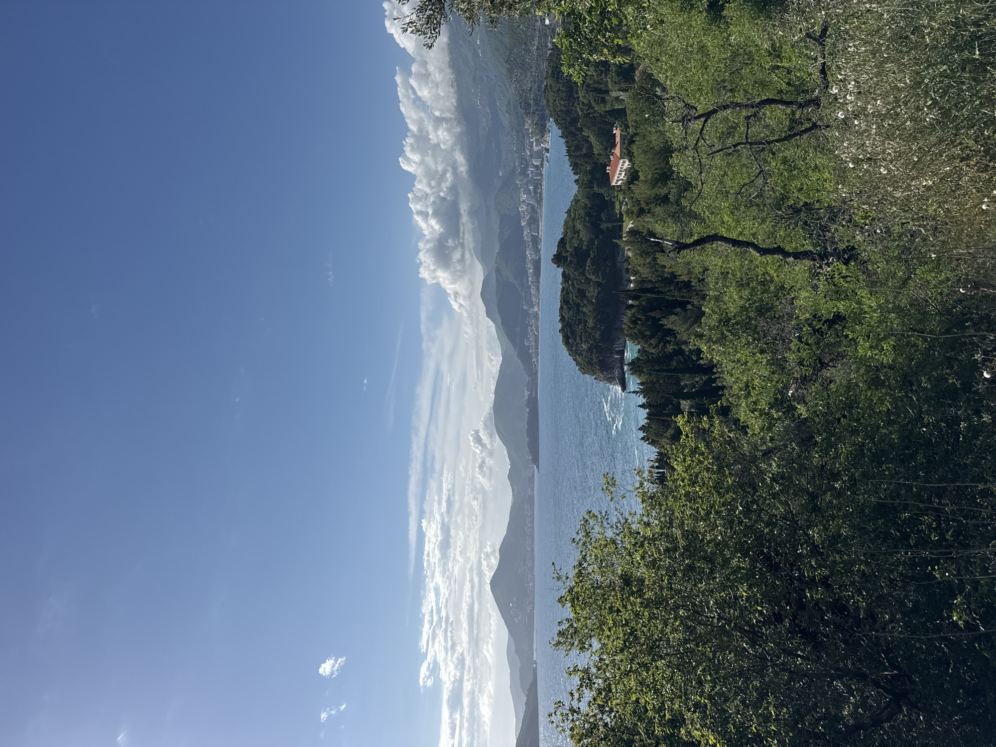 Tourist captures scenic views of Sveti Stefan island resort
