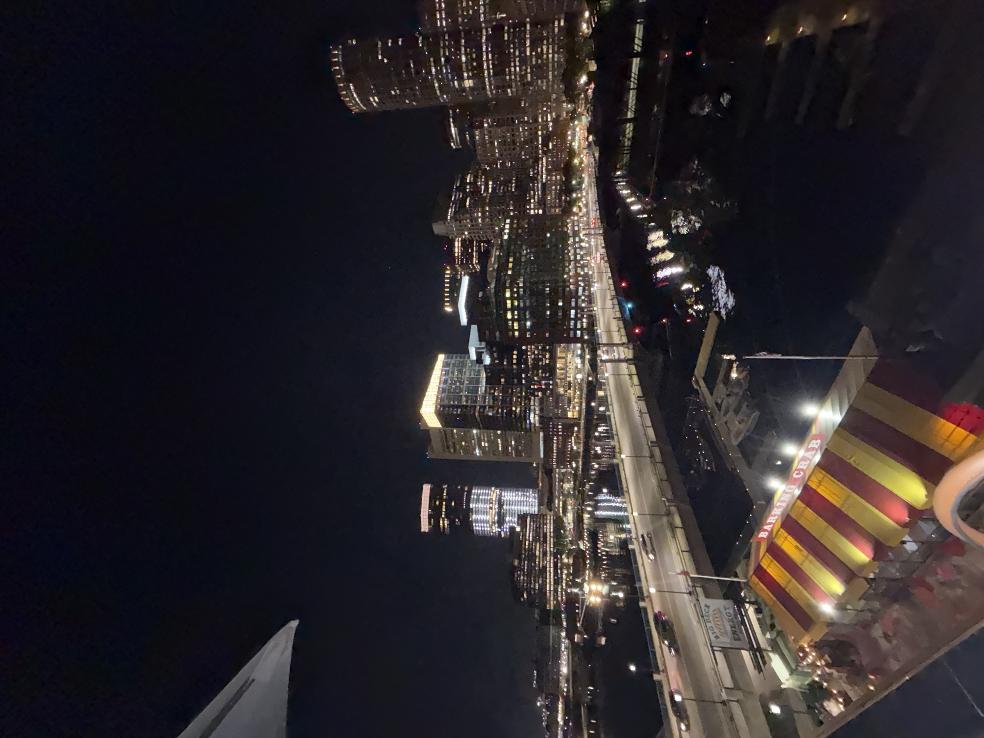 Boston skyline and bridge activity documented during late night hours