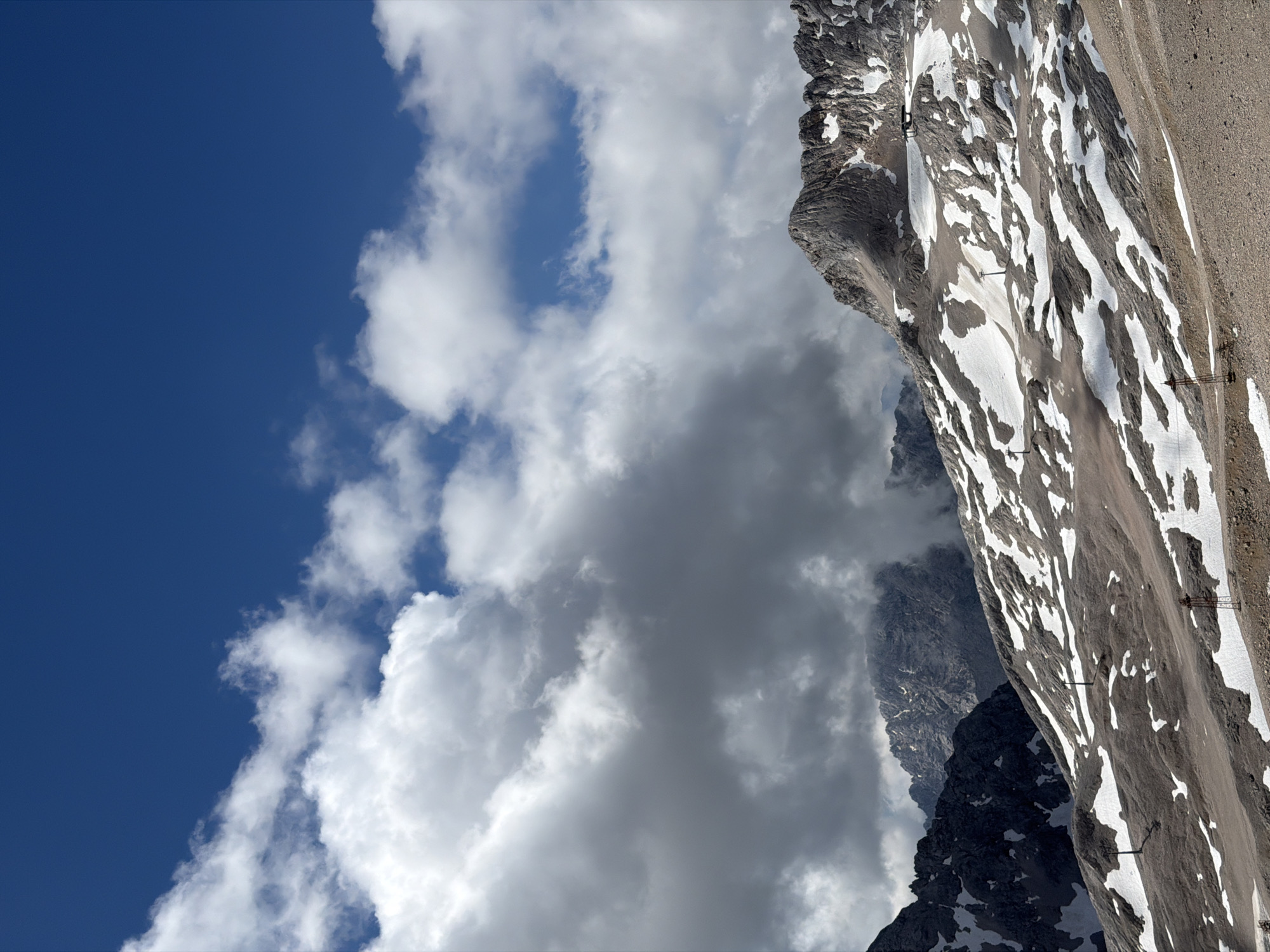 Rocky alpine terrain above Garmisch-Partenkirchen, snow patches visible