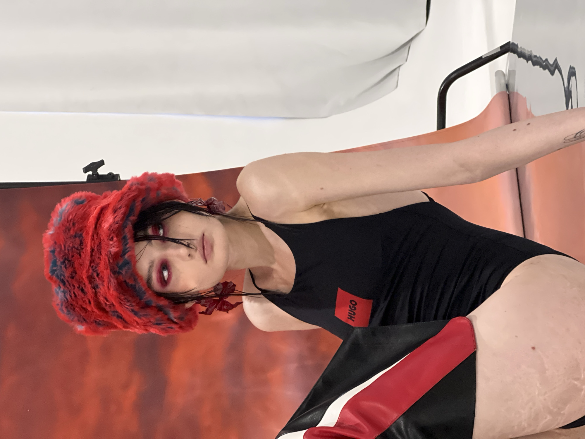 Fashion photoshoot documented at Khimki studio