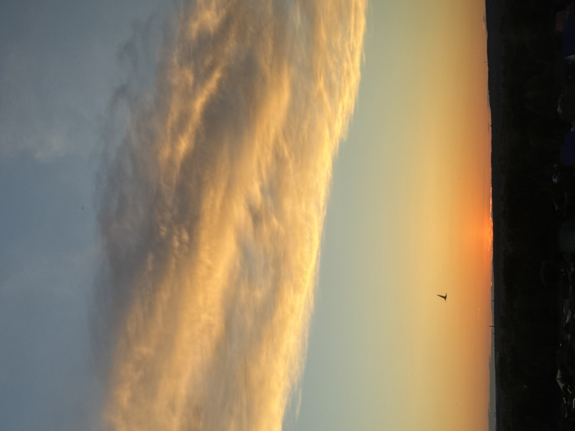 Dramatic sunset documented over Chaikovsky, Russia residential area
