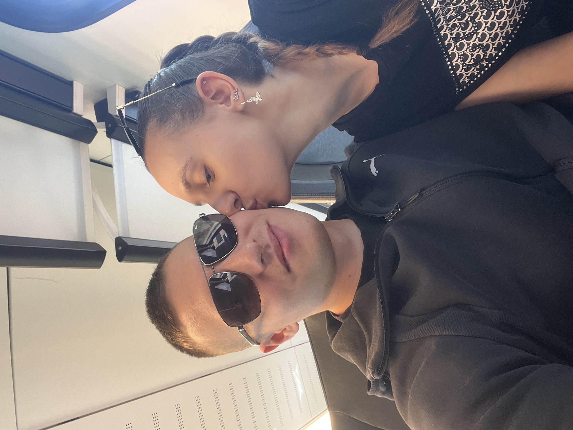 Couple shares intimate moment in Beckingen selfie