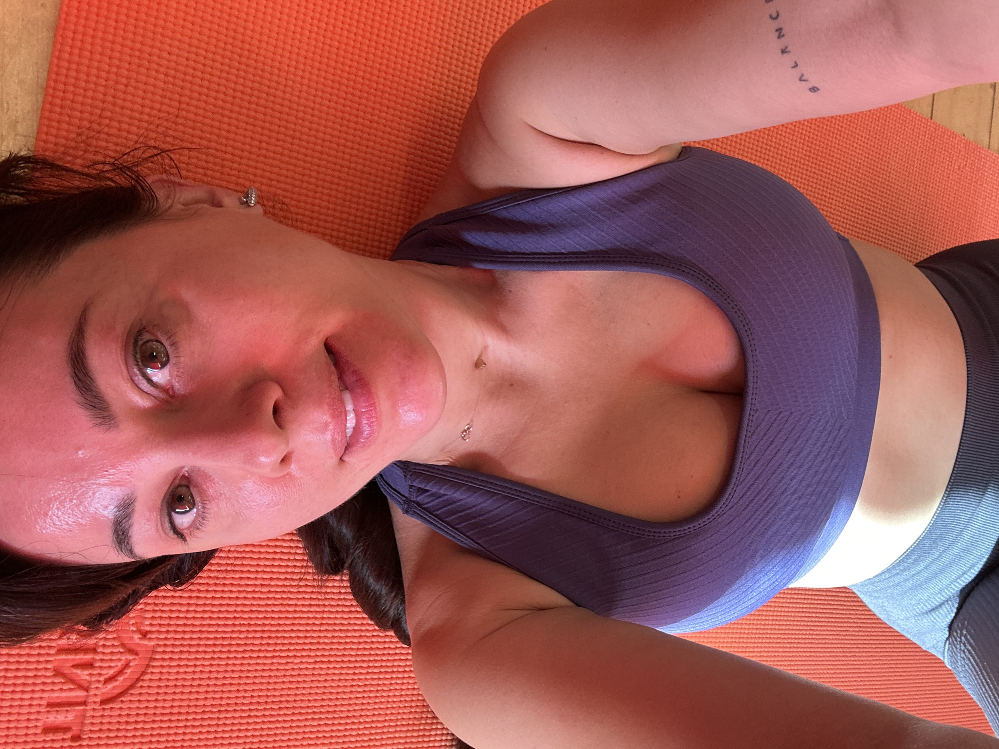 Morning yoga session captured in Riga, Latvia