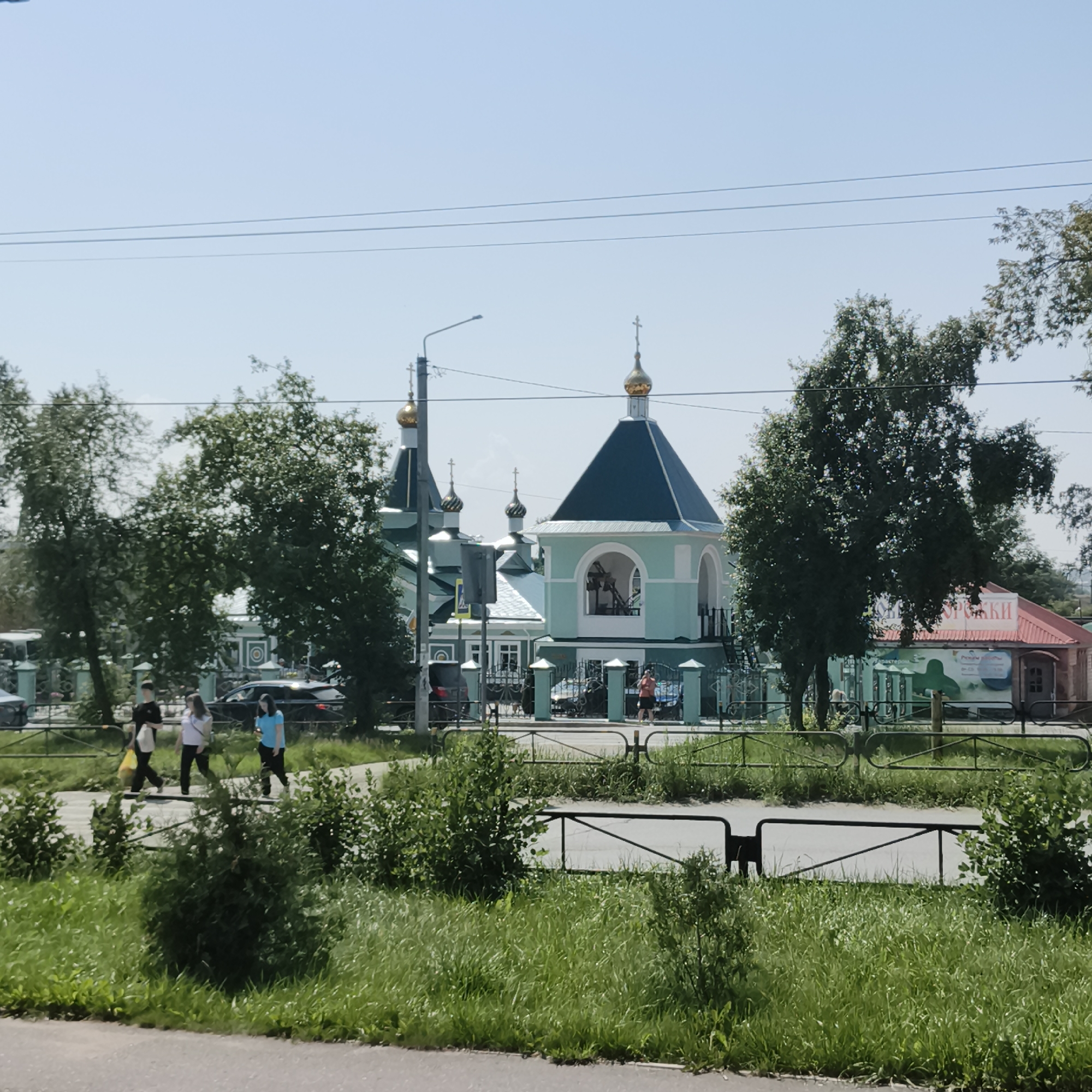 Lazy summer morning in Chaikovsky, church domes and all