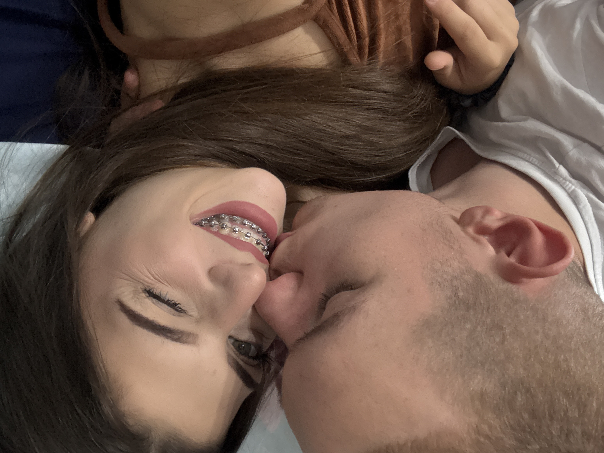 Couple photographed in intimate moment in Pomorie, Bulgaria
