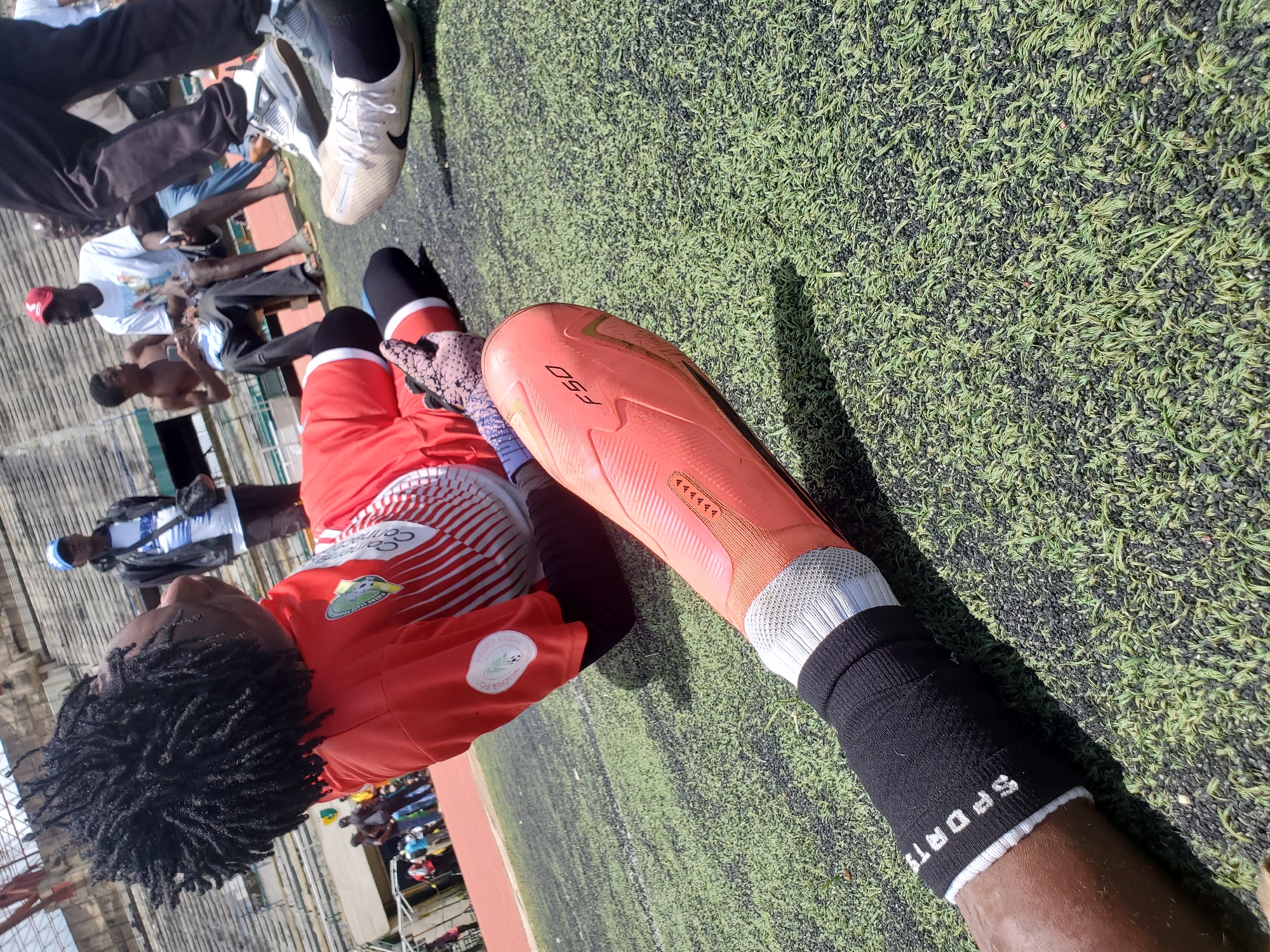 Football session underway at New Stadium, Umuahia, Nigeria