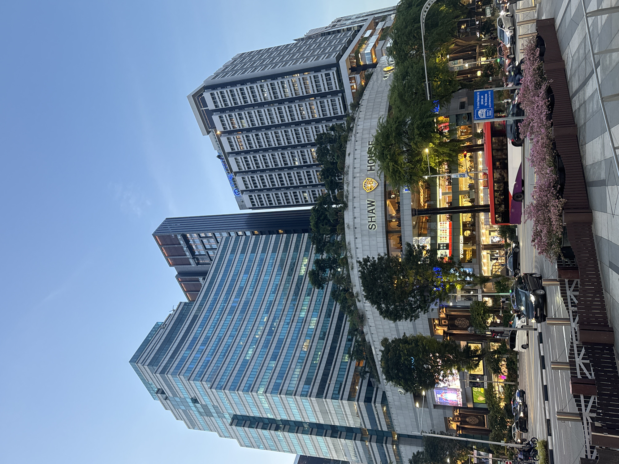 Orchard Road street life: malls, public art, and a sidewalk musician