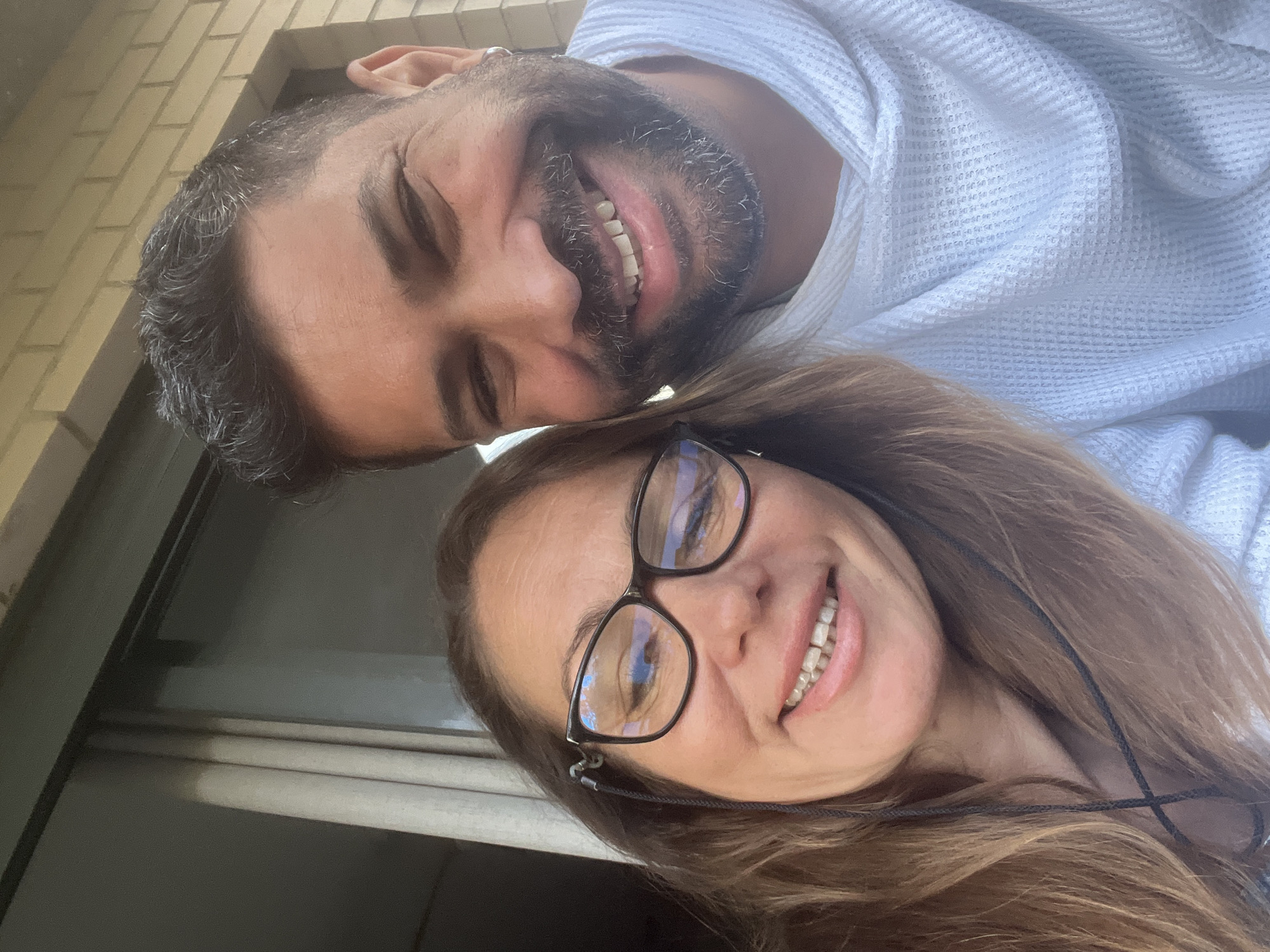 Couple Takes Selfie in Salou Spain