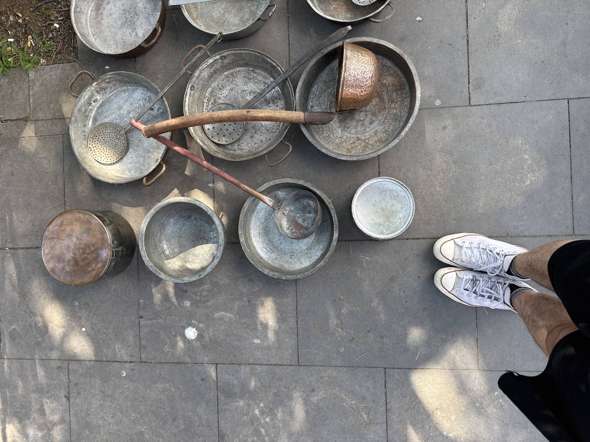 Antiques and secondhand goods at a Tbilisi street market