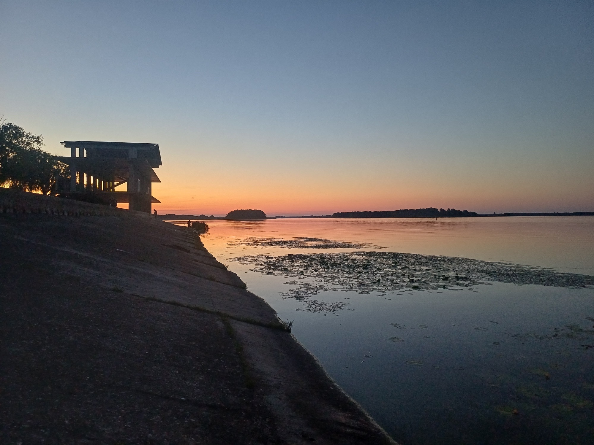 Riverside evening in Ukrainka with a cafe pit stop