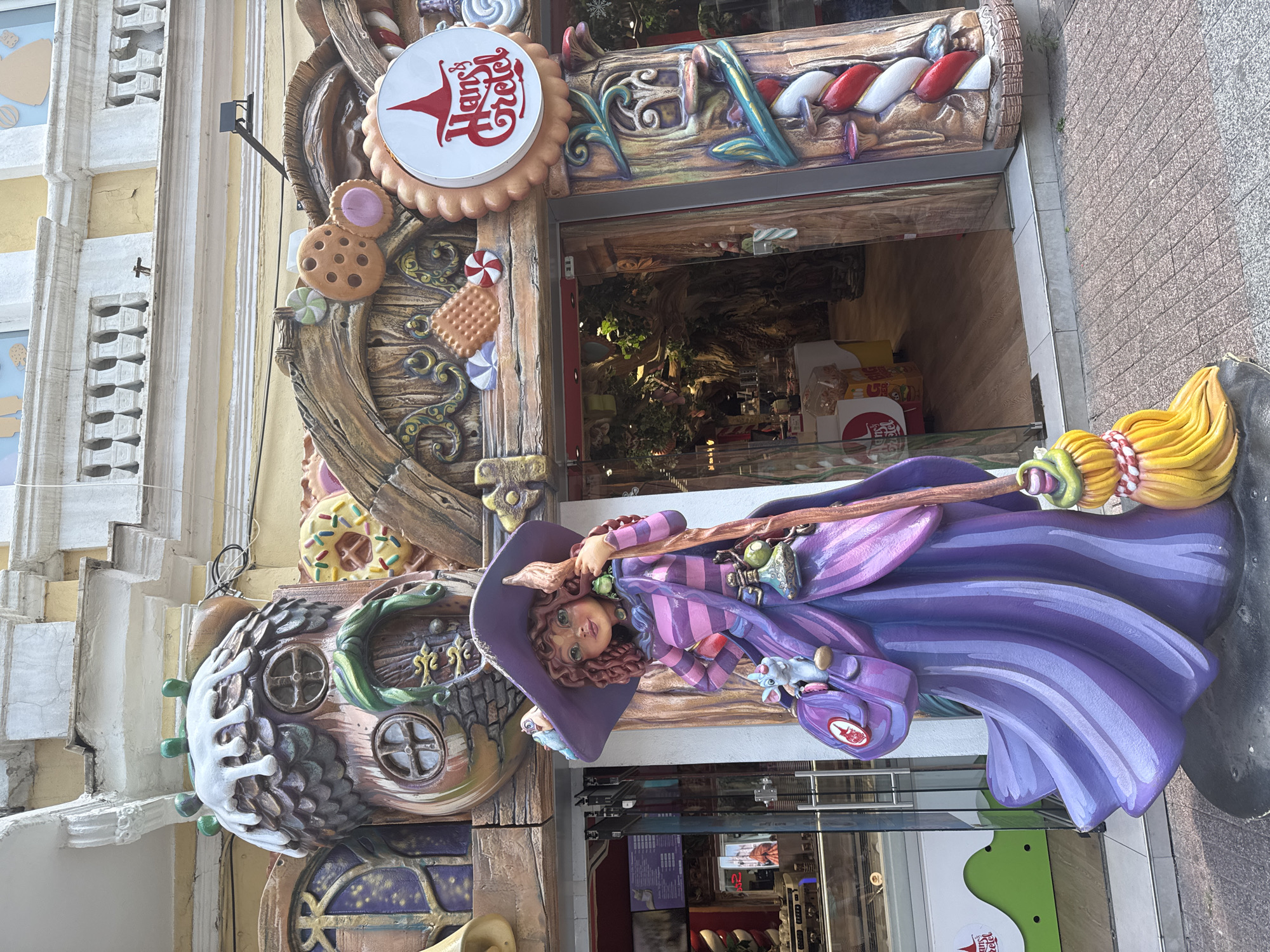 Plovdiv old town: fairytale candy store and street scenes
