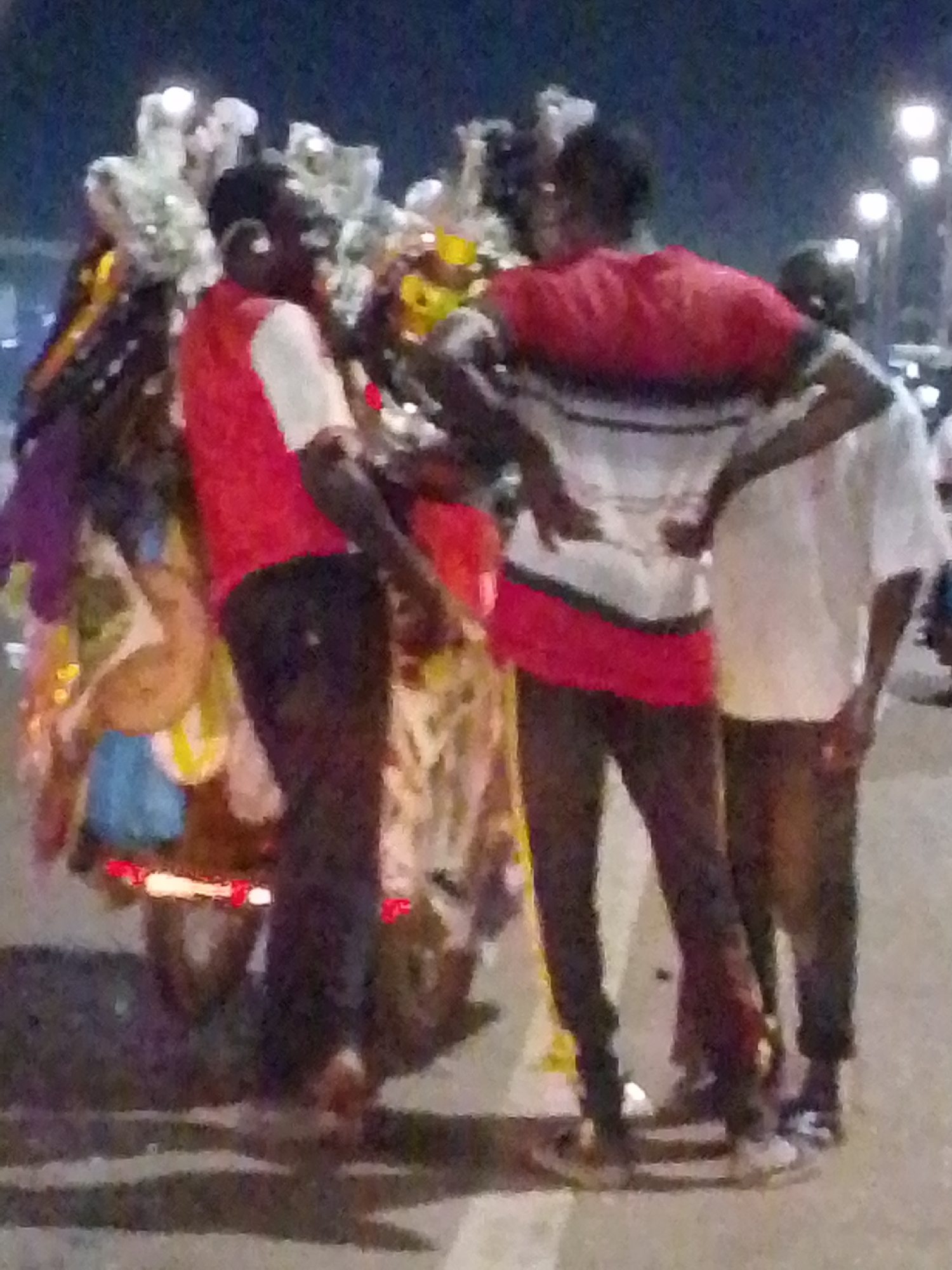 Daily street commerce and transport activity in Tamale Ghana