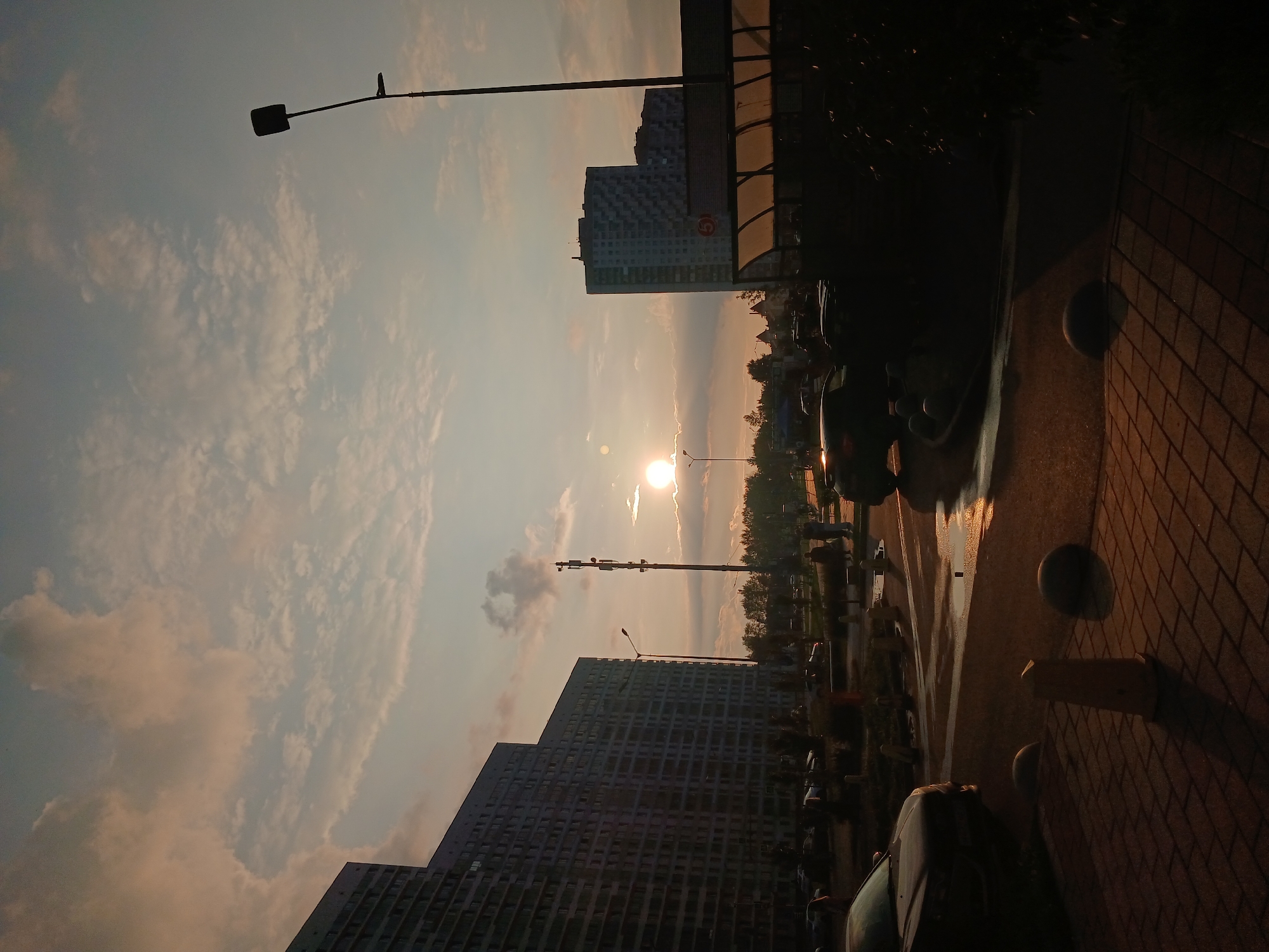 Summer evening stroll through a Yekaterinburg residential district