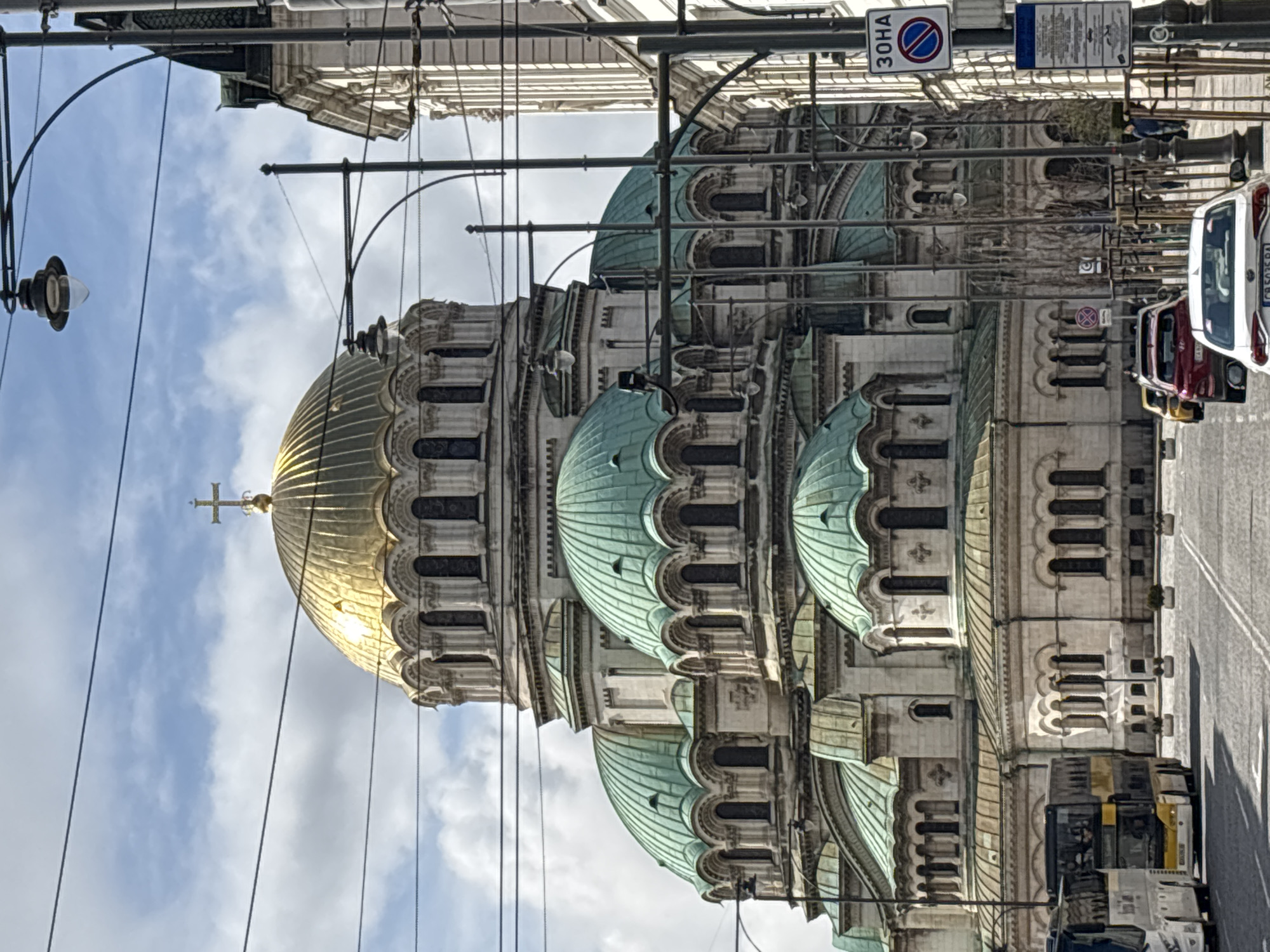 Sofia landmarks documented including cathedral and ornate building entrance