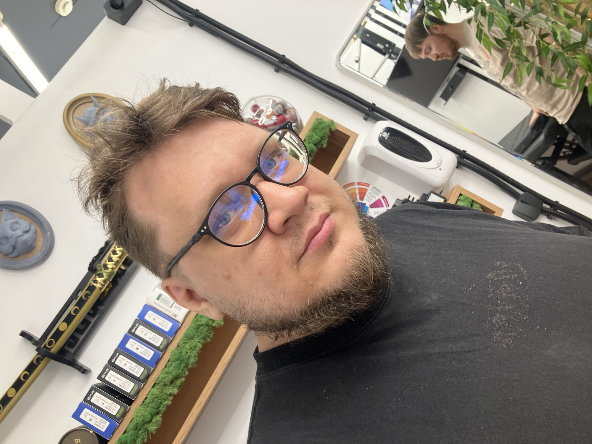 Man Takes Selfie in Chaikovsky, Russia