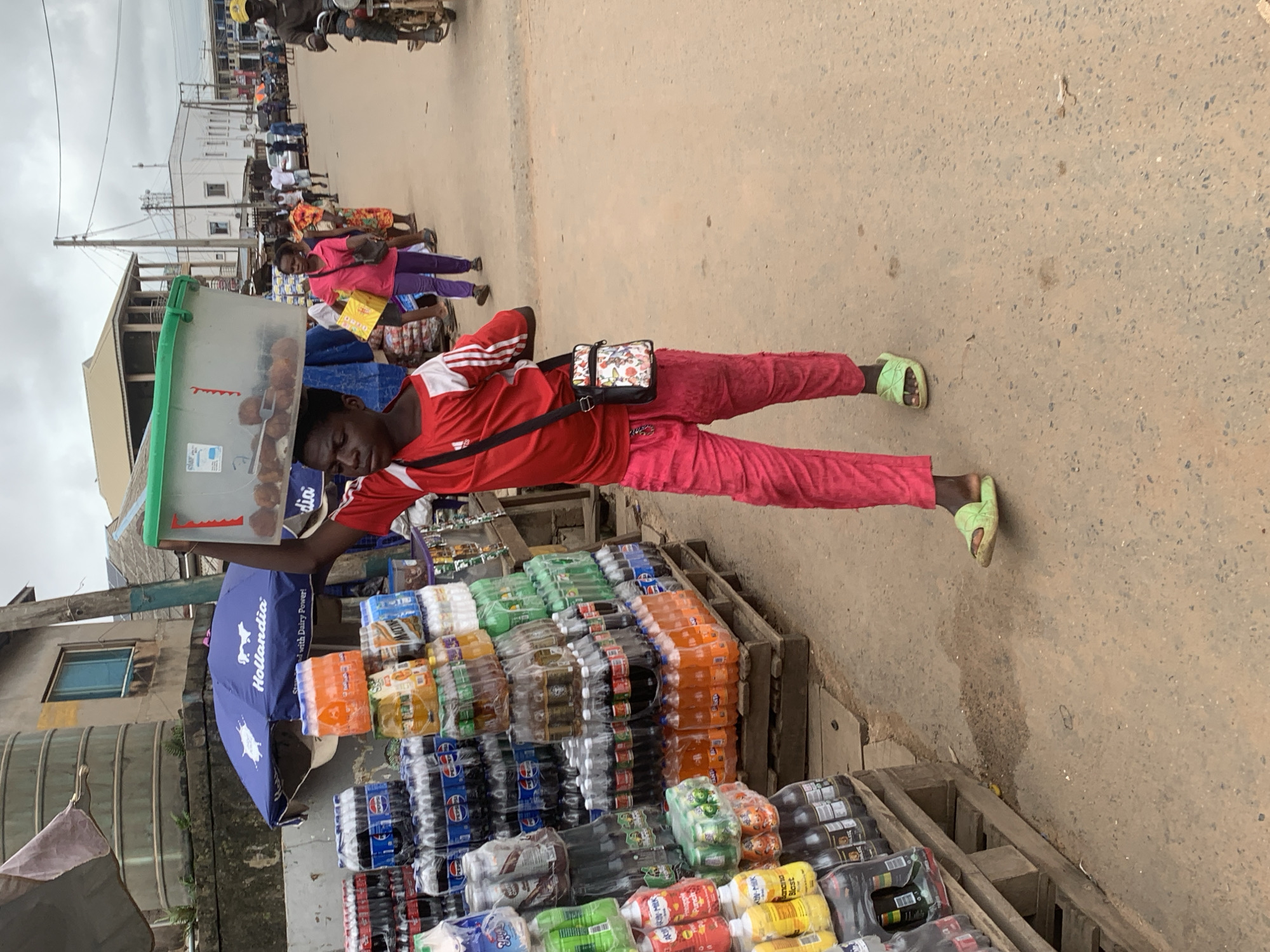 Daily life unfolds on busy Shagamu streets