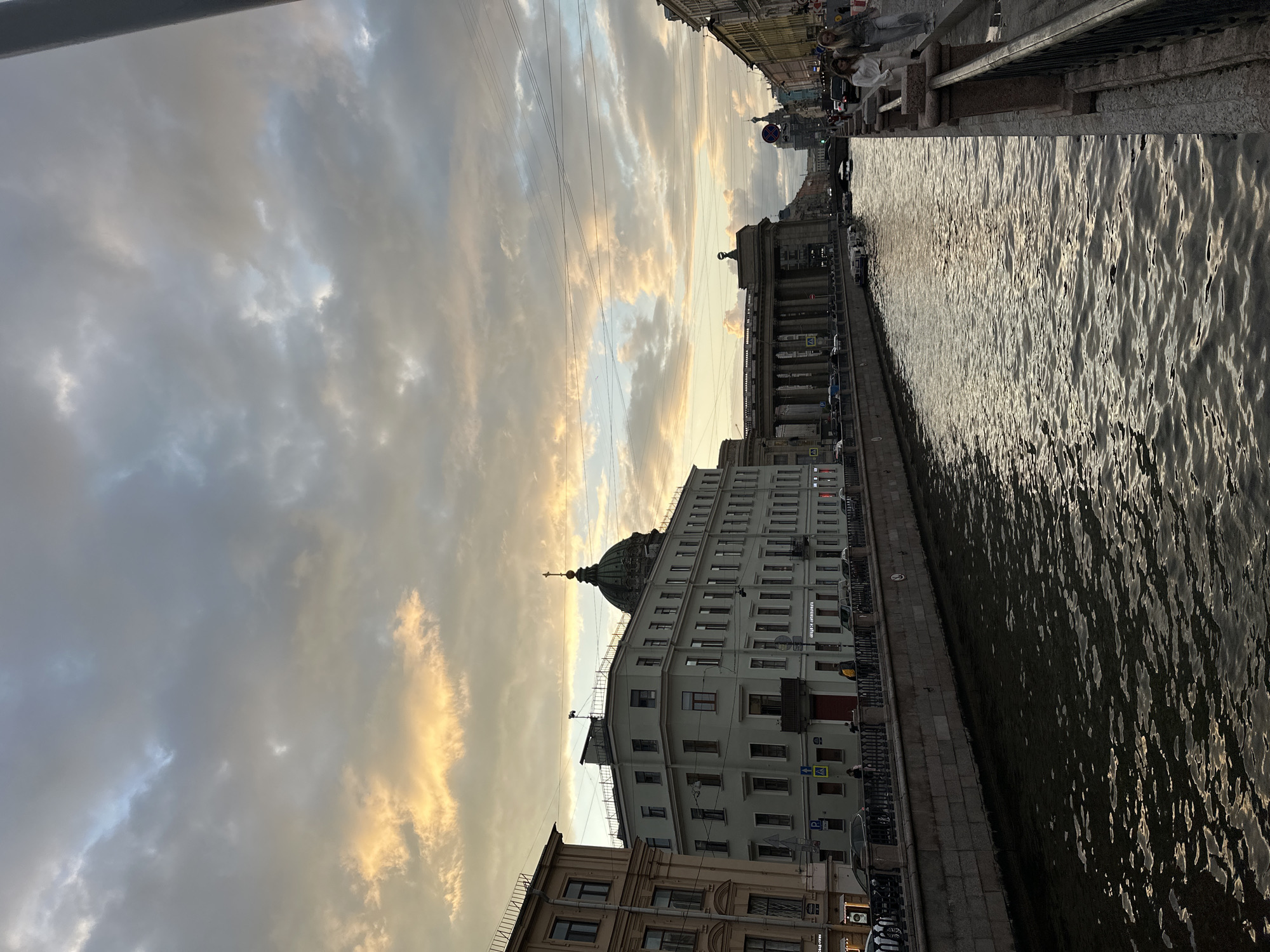 Evening walk through Saint Petersburg's historic canal district
