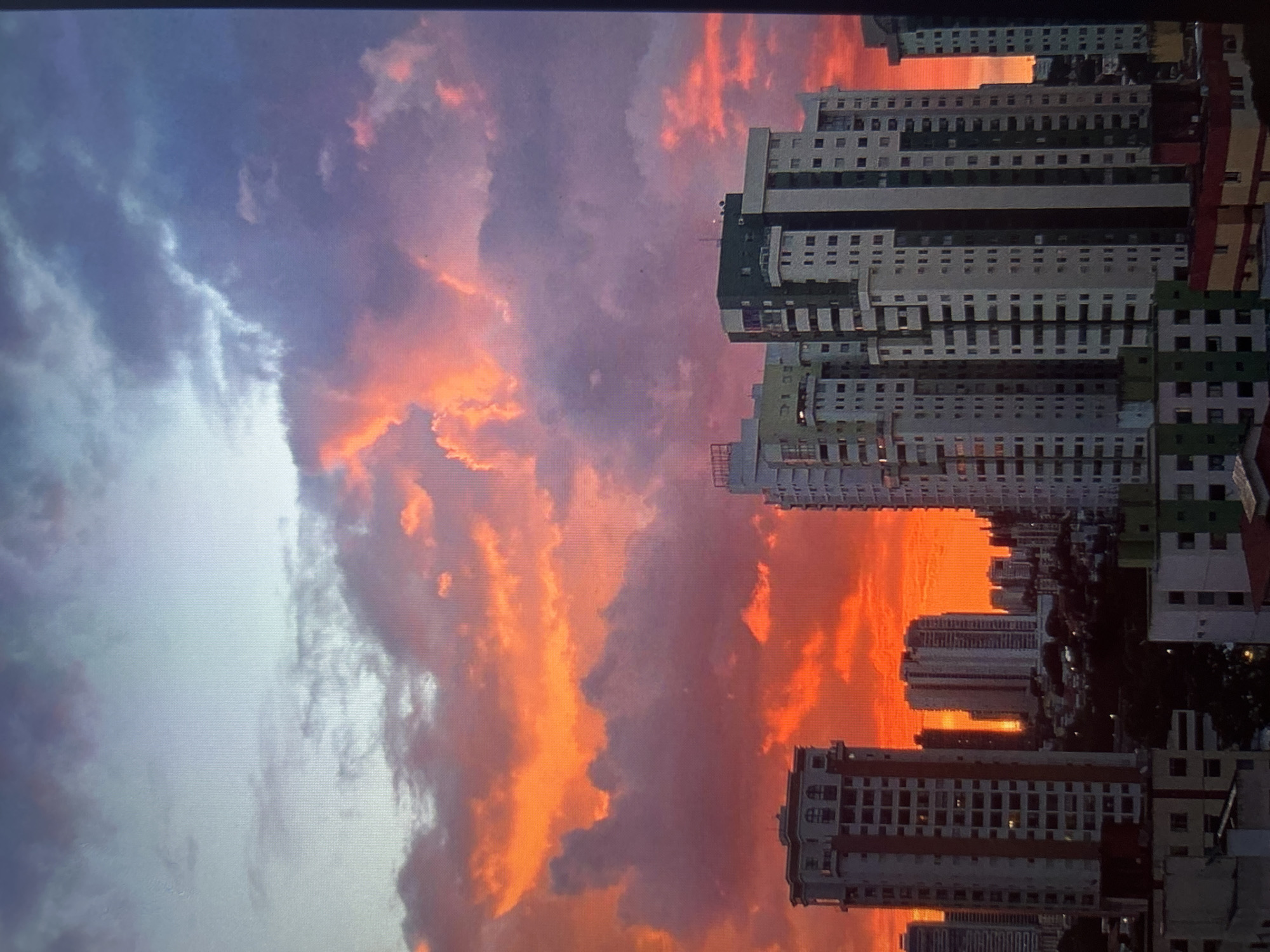 Summer solstice sunset lights up Łódź from every angle