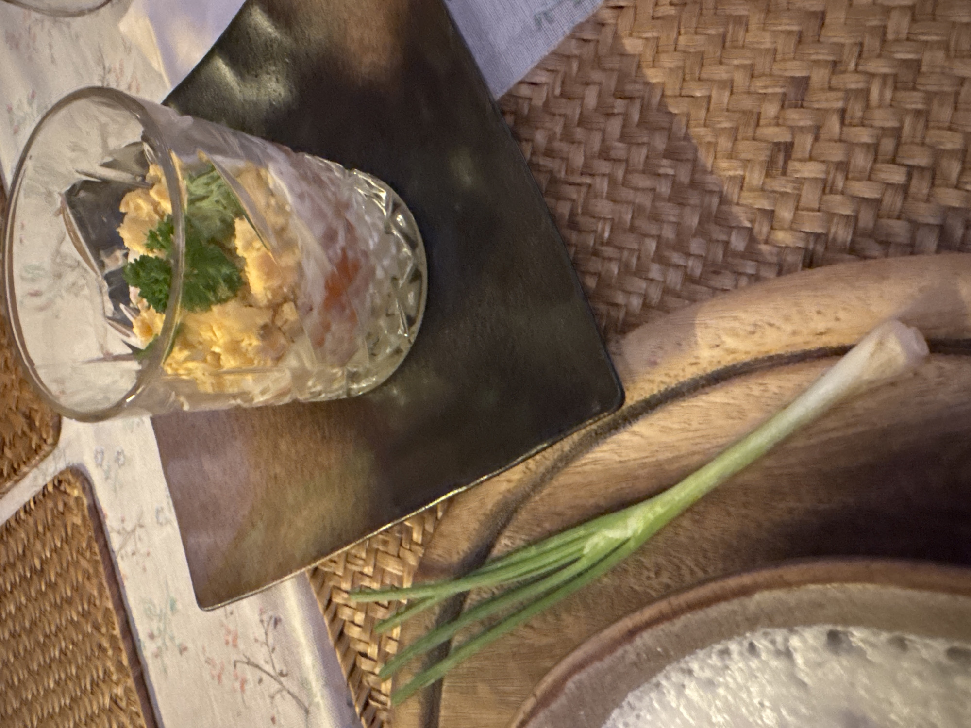 Traditional Eastern European restaurant meal with folk decor
