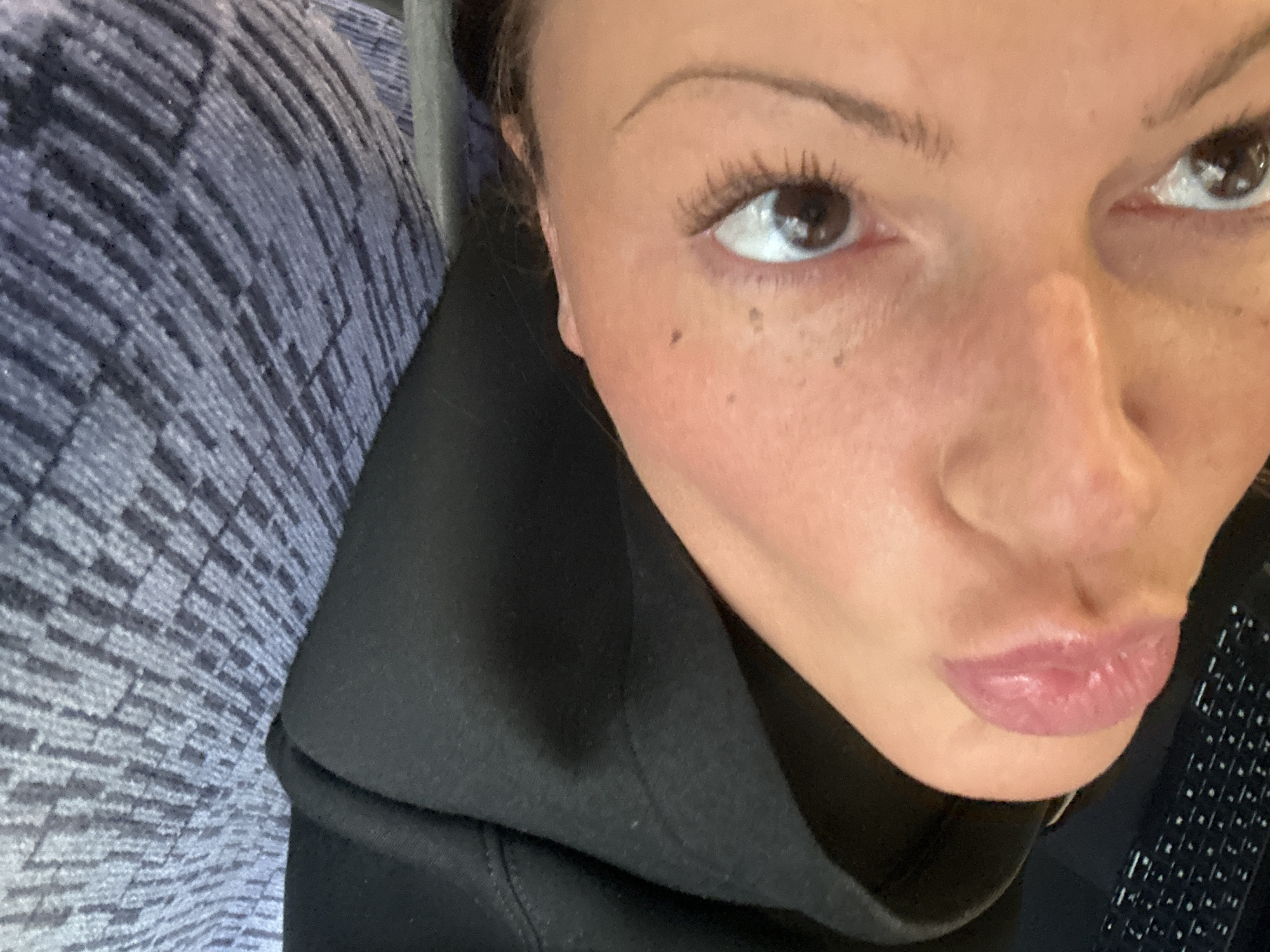 Woman takes morning selfie in Tunbridge Wells