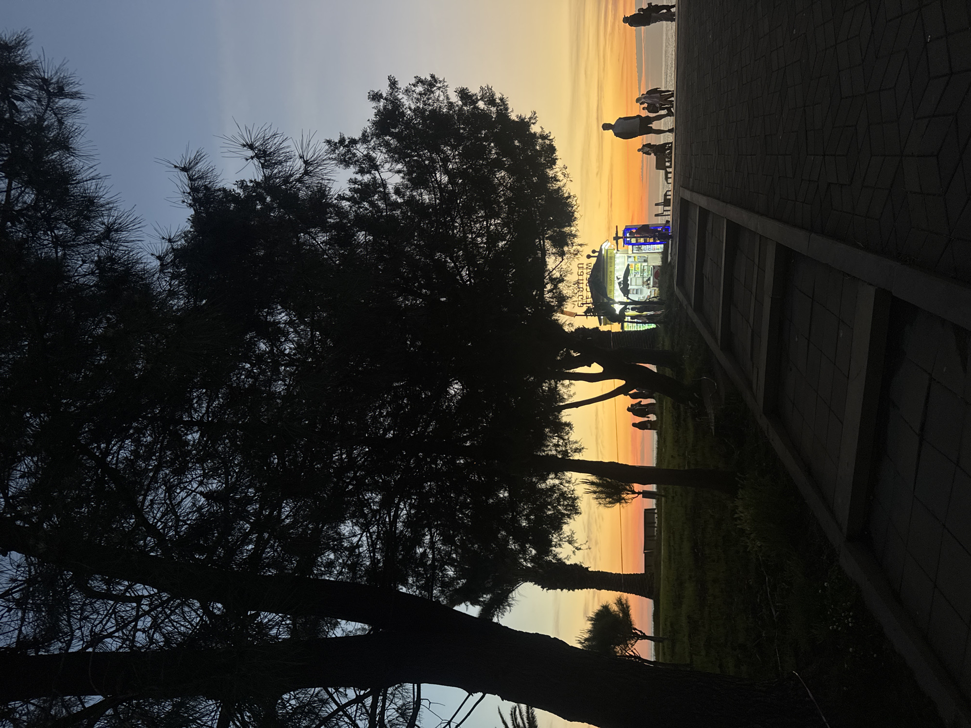 Sunset moments captured along Batumi's Black Sea promenade