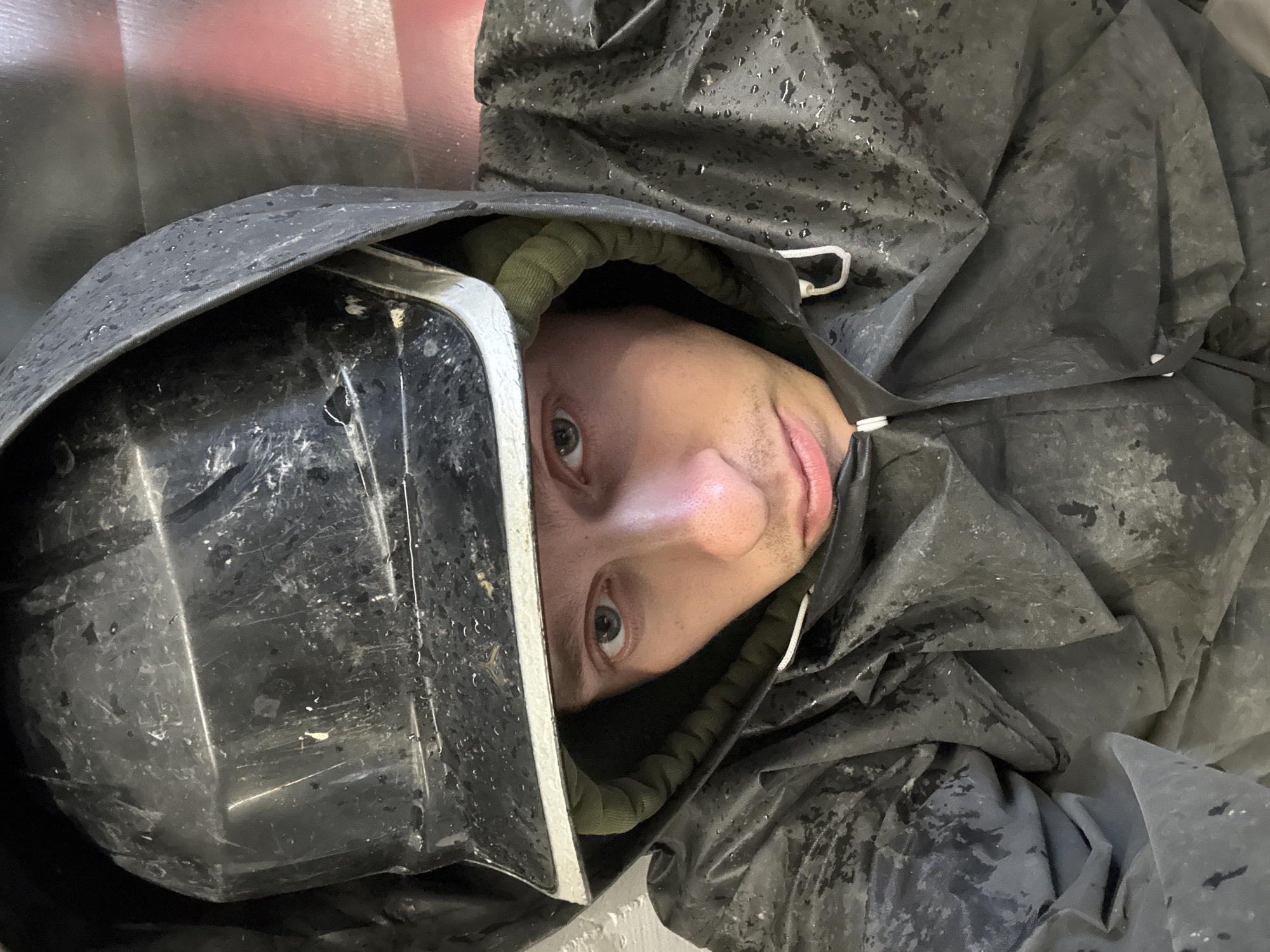 Moscow construction worker's morning concrete pour, June 2026