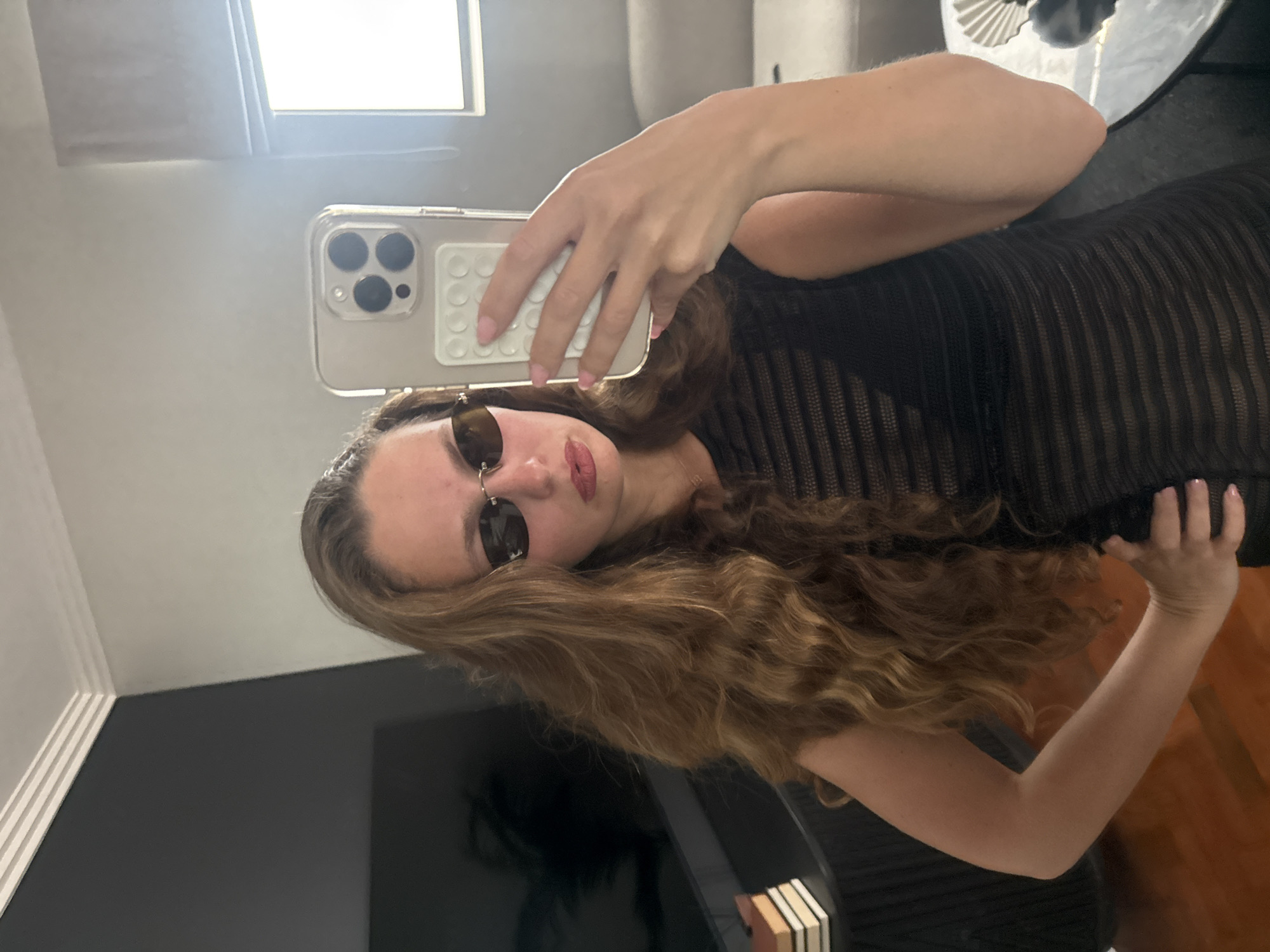 Woman Takes Indoor Selfie in Cape Town